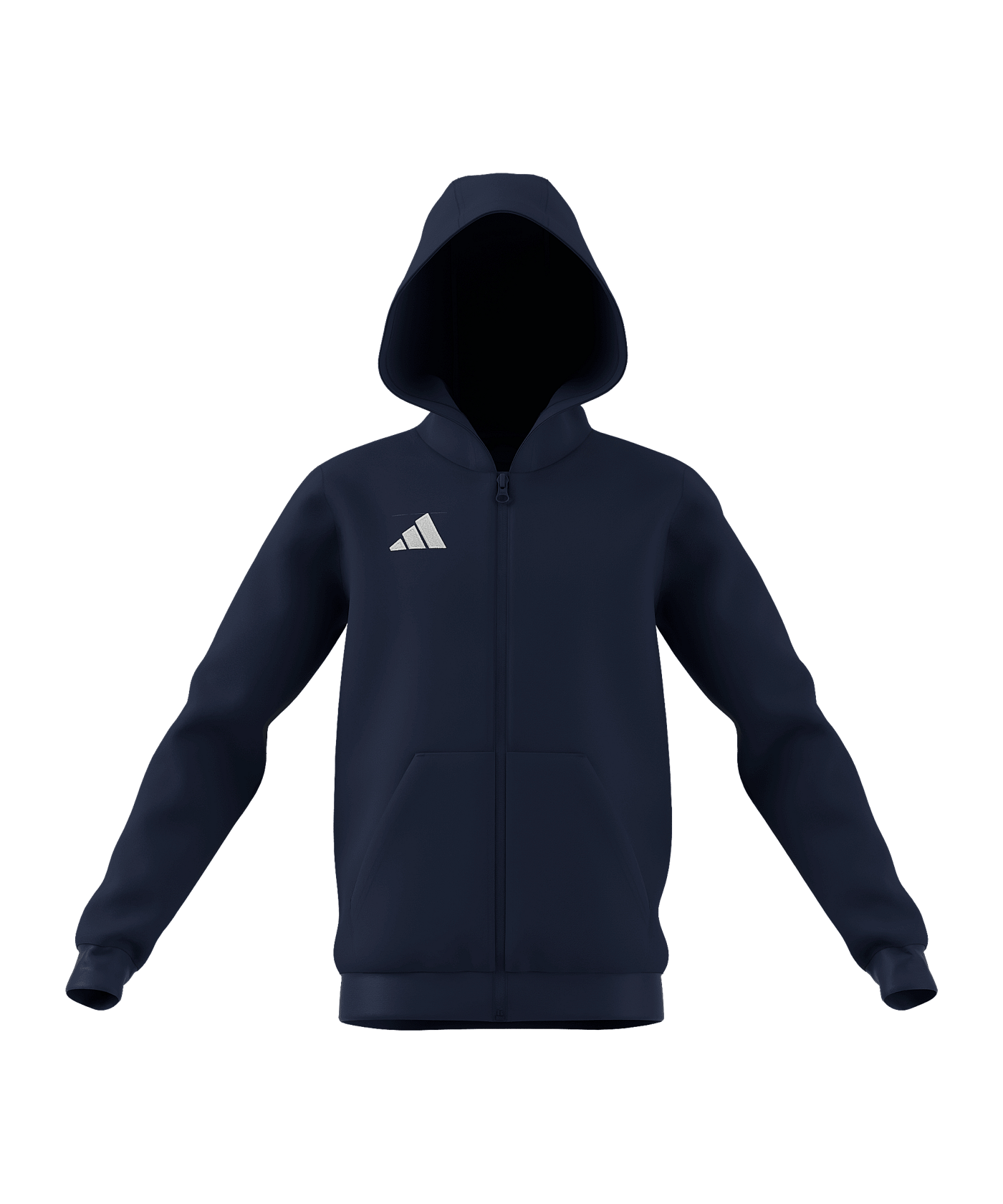 adidas Entrada 26 Kapuzenjacke Kids Blau - blau