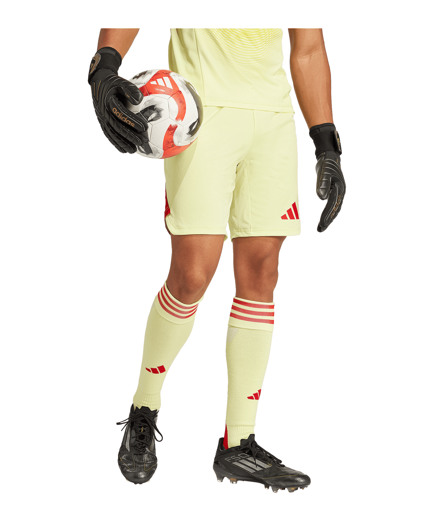adidas Tiro 25 Pro Torwartshort Lila - gelb