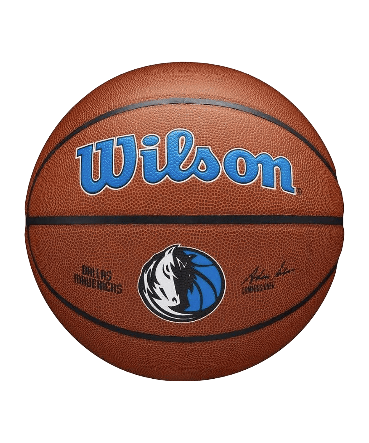 Wilson NBA Dallas Mavericks Team Composite Basketball Trainingsball Blau - blau