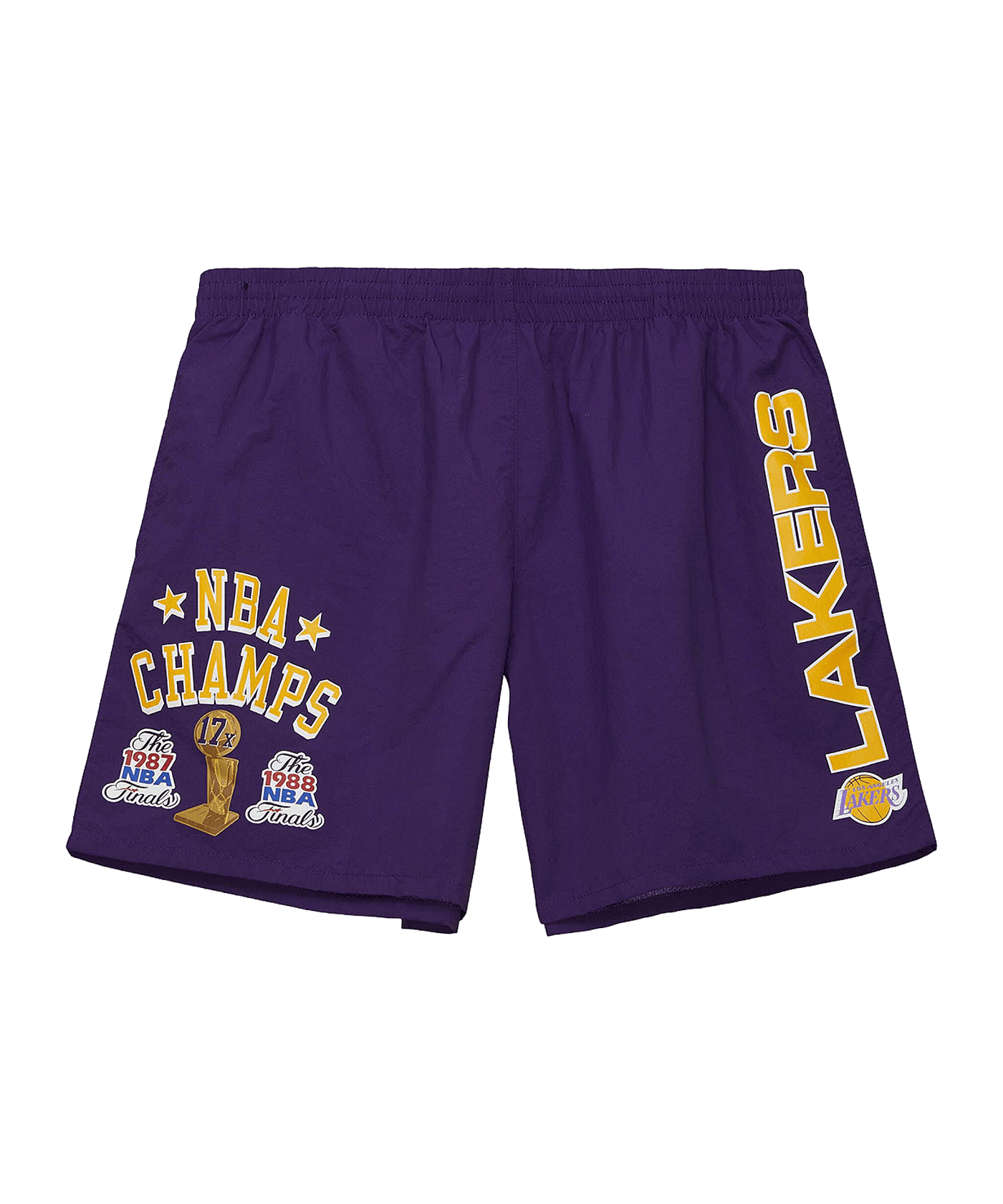 Mitchell and Ness NBA Los Angeles Lakers Team Lakers Short Lila - lila
