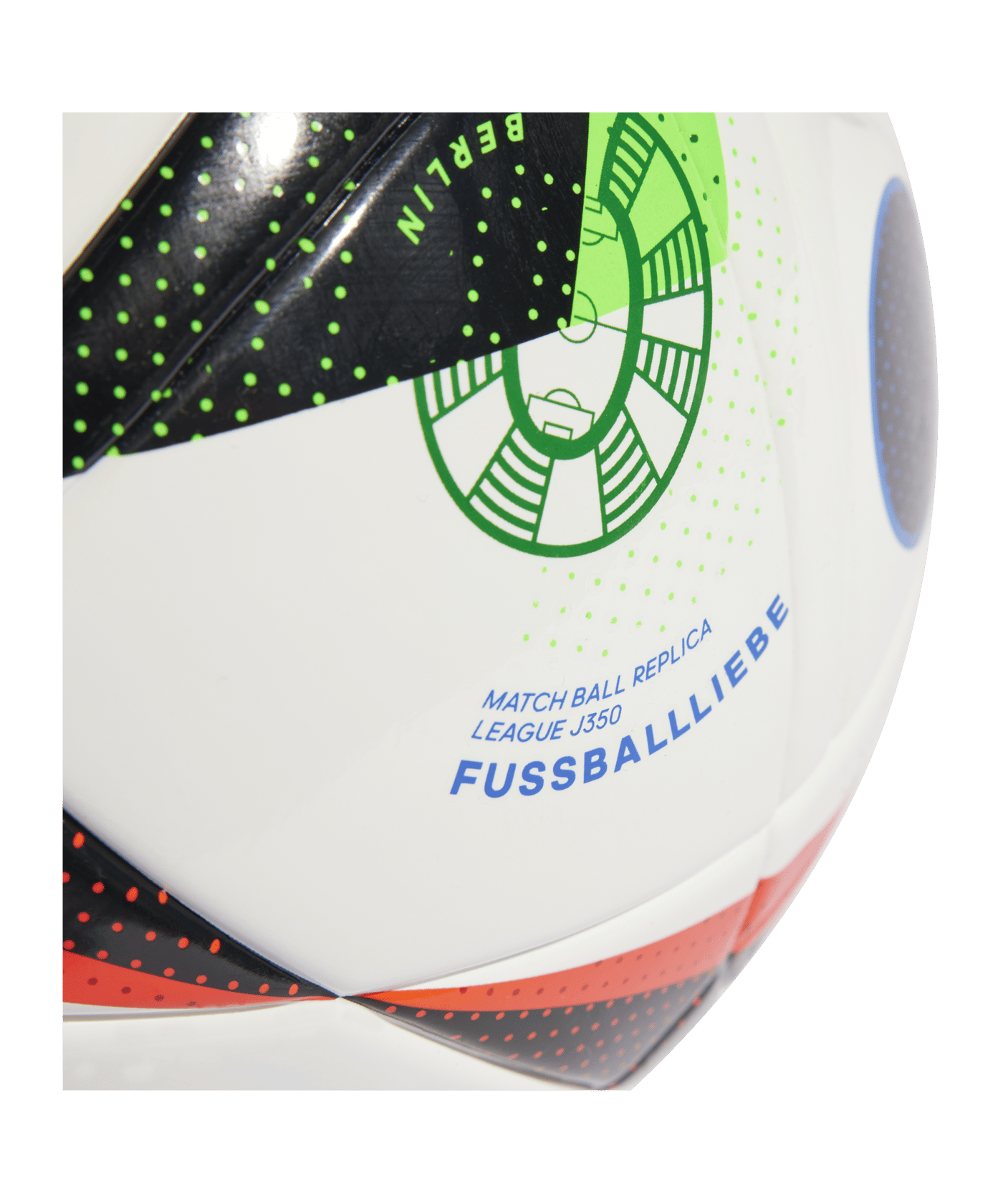 adidas Fussballliebe League Junior 350g Lightball EM 2024 Weiss Schwarz Blau - weiss