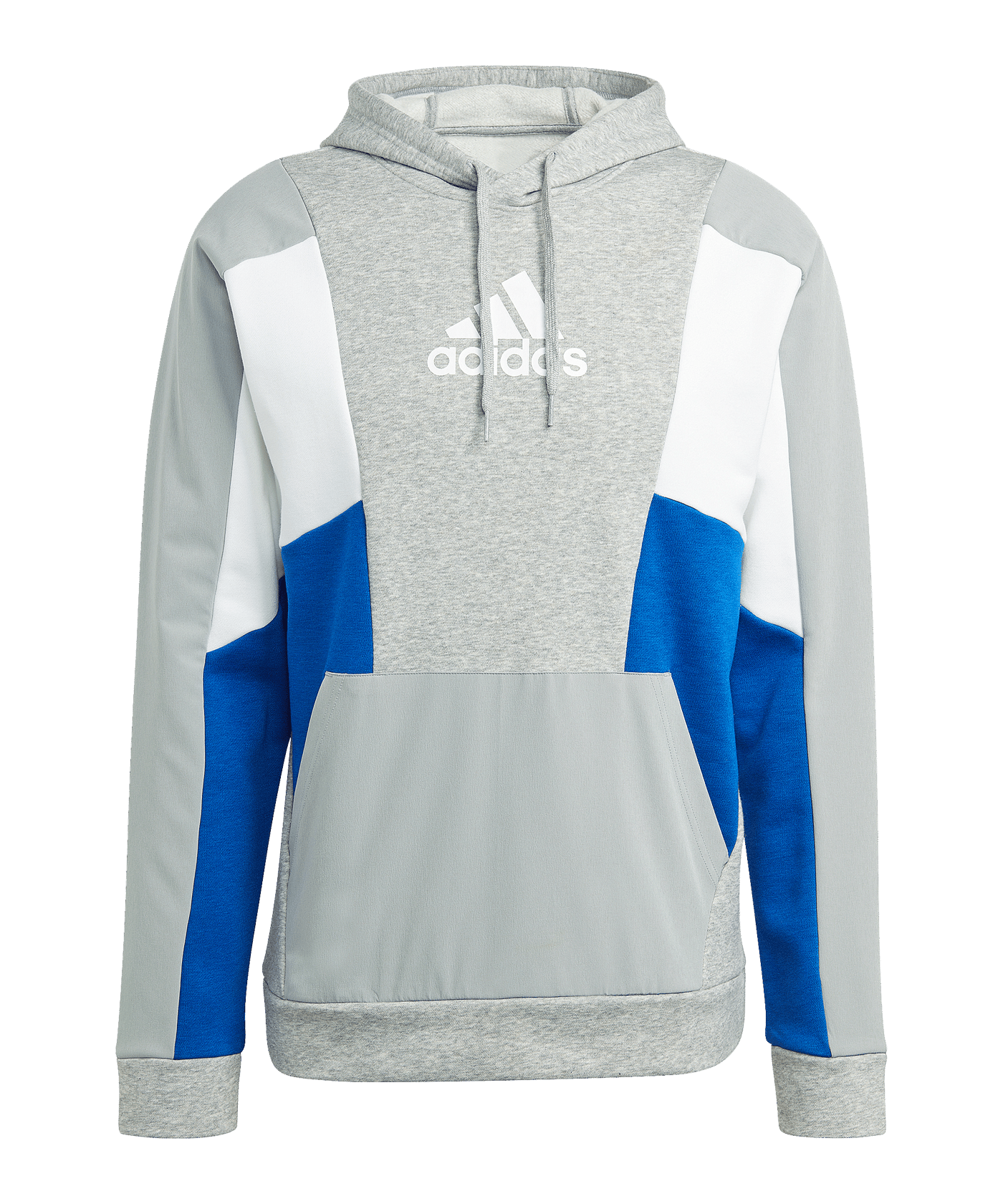 adidas Essentials Colorblock Hoody Grau - grau