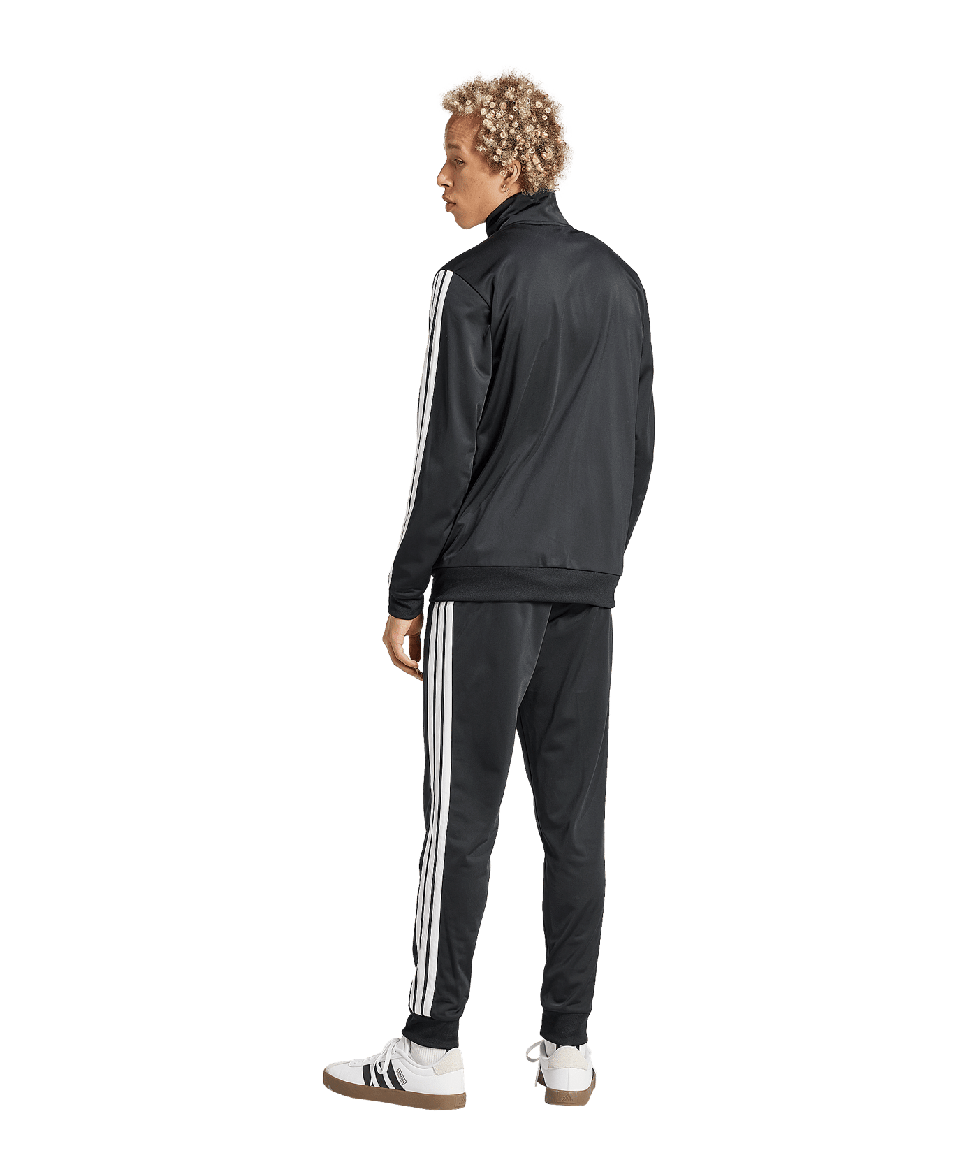 adidas 3 Stripes Trainingsanzug Schwarz - schwarz