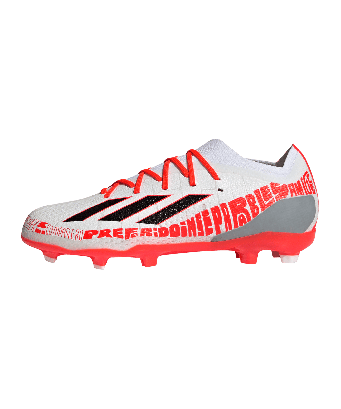 adidas X Speedportal Messi.1 FG Kids Balon te Adoro Weiss Schwarz Rot - weiss