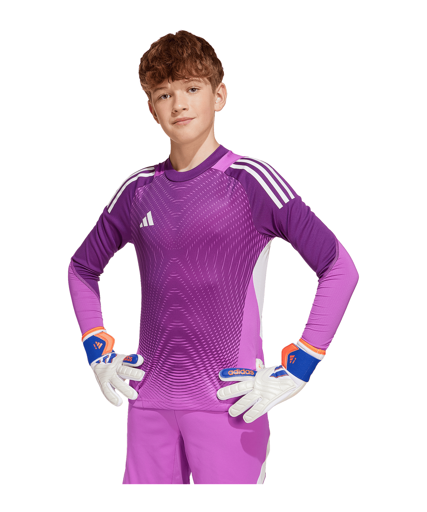 adidas Tiro 25 Pro Torwarttrikot Kids Lila - lila