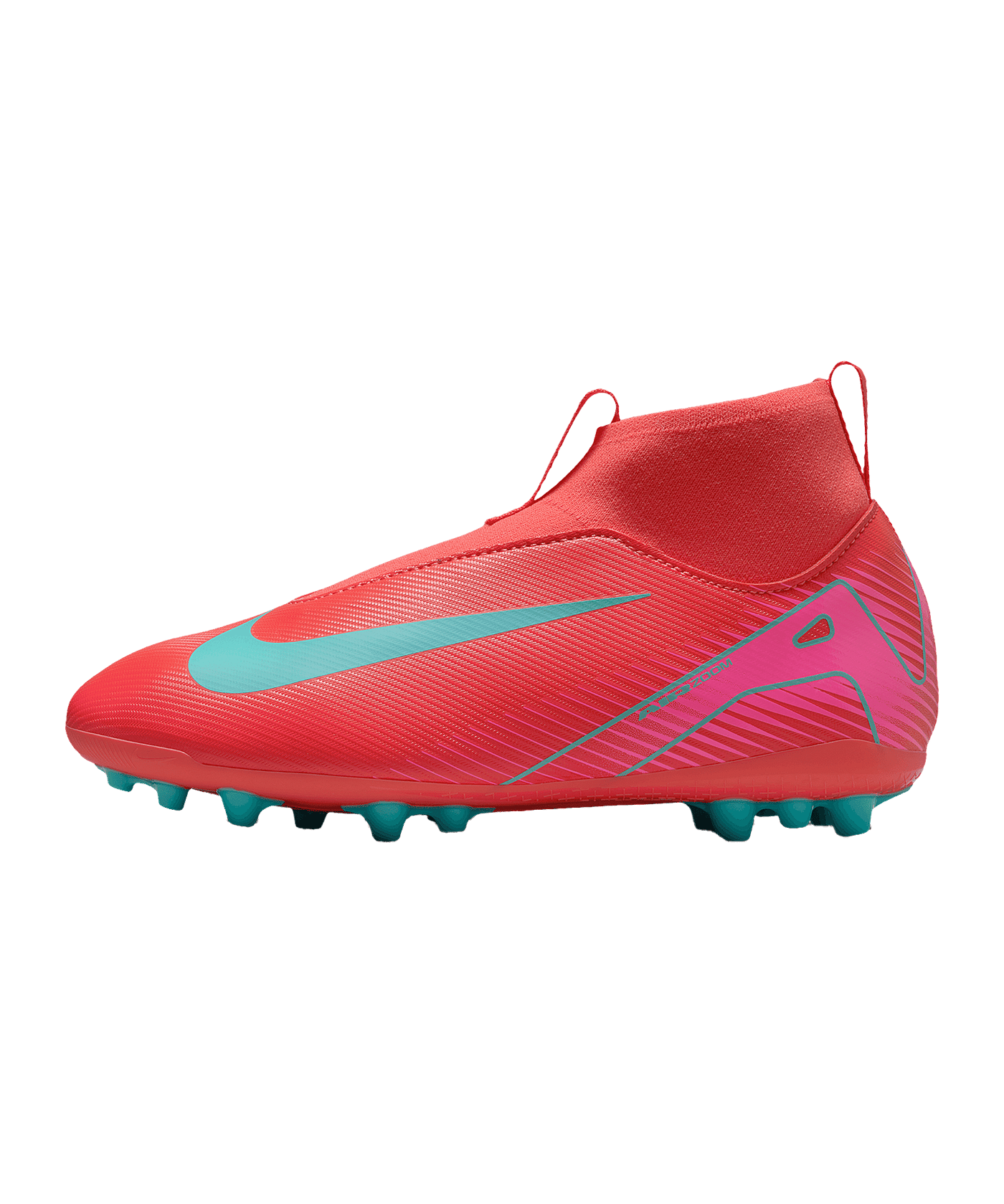 Nike Jr Air Zoom Mercurial Superfly X Academy AG Mad Energy Kids Rot F800 - rot