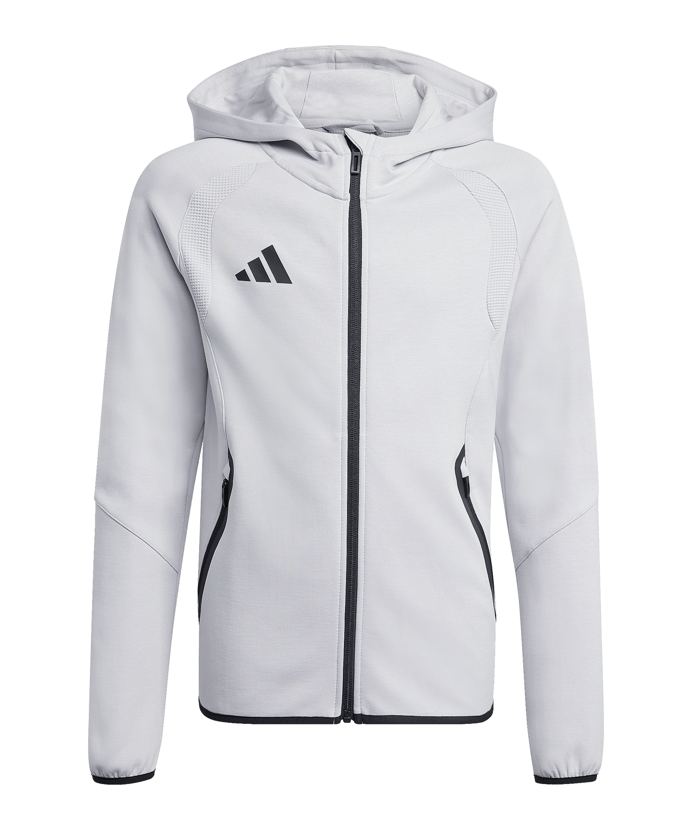 adidas Tiro Travel Hoody Kids Grau - grau