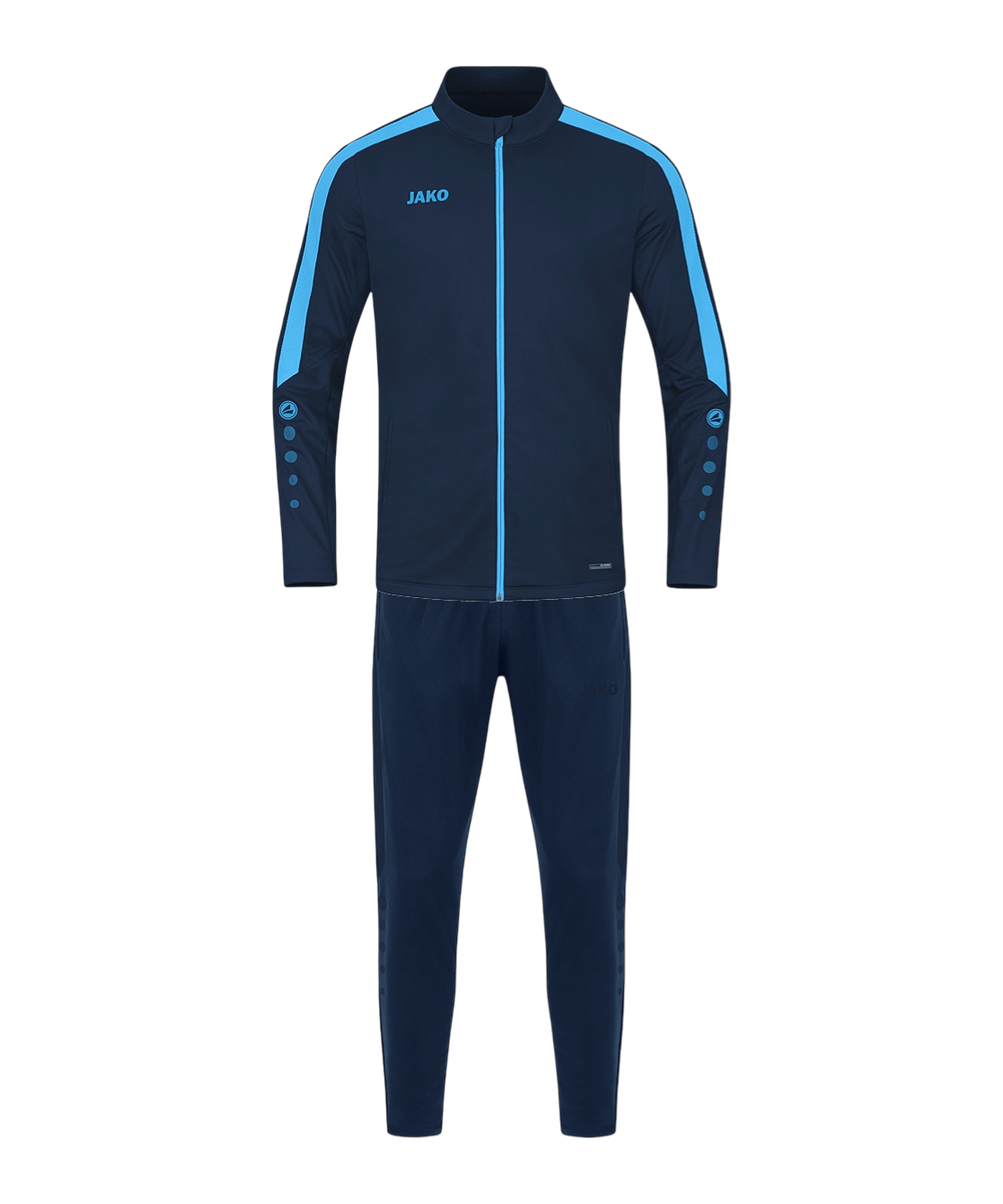 JAKO Polyester Power Trainingsanzug Kids Blau F910 - blau