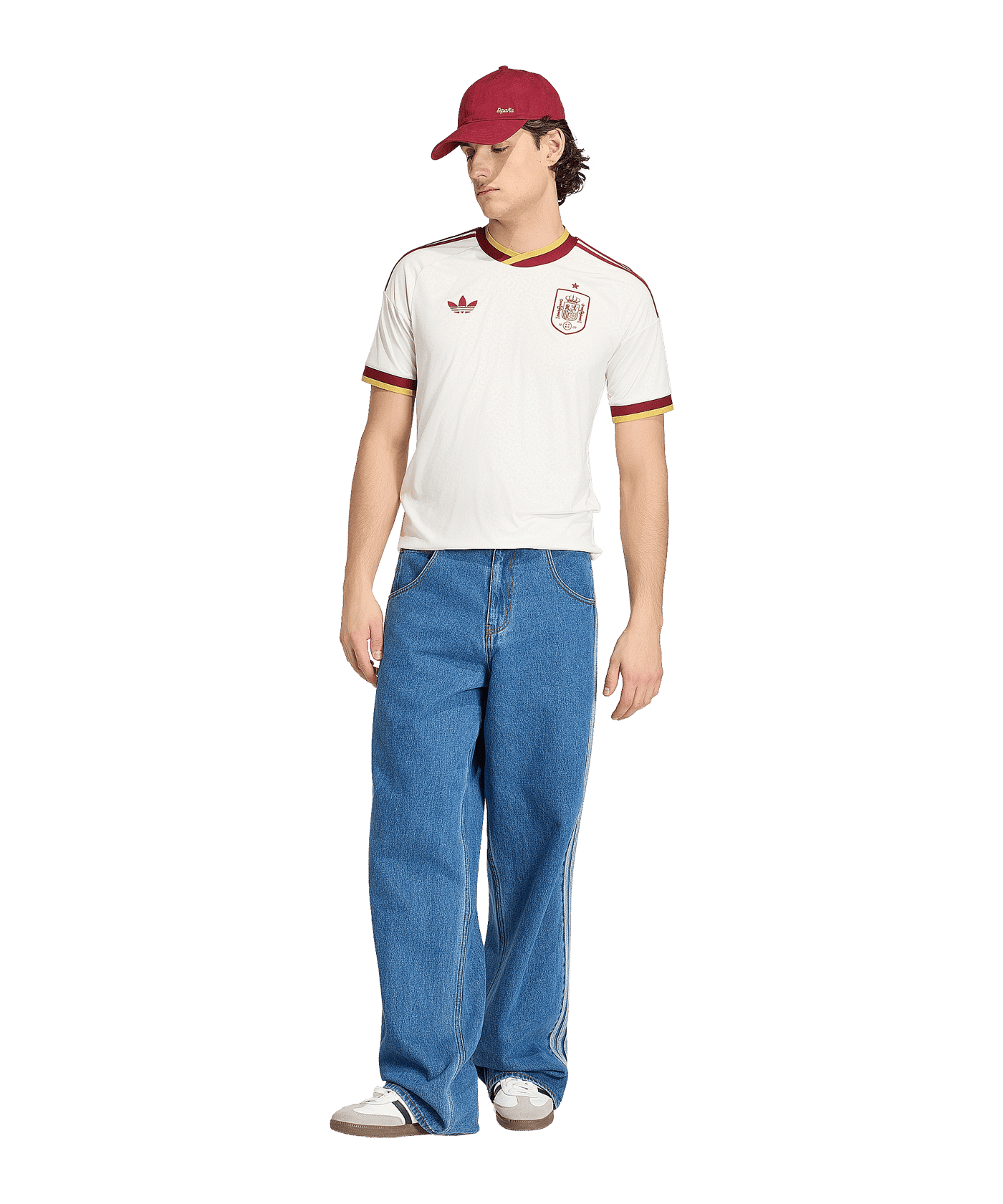 adidas FEF Spanien Trikot Away WM 2026 Weiß - weiss