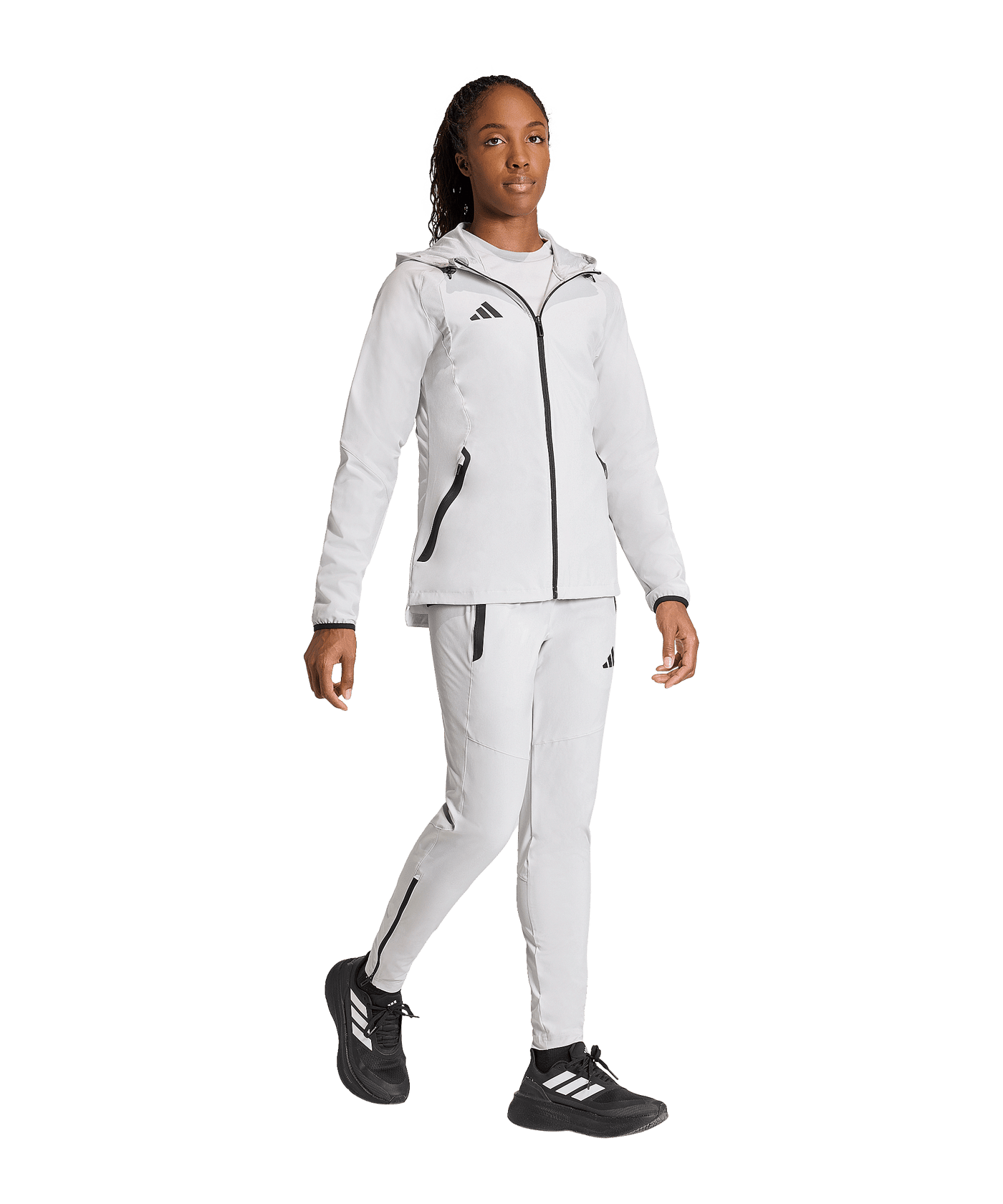 adidas Tiro Travel Windjacke Damen Weiß - weiss