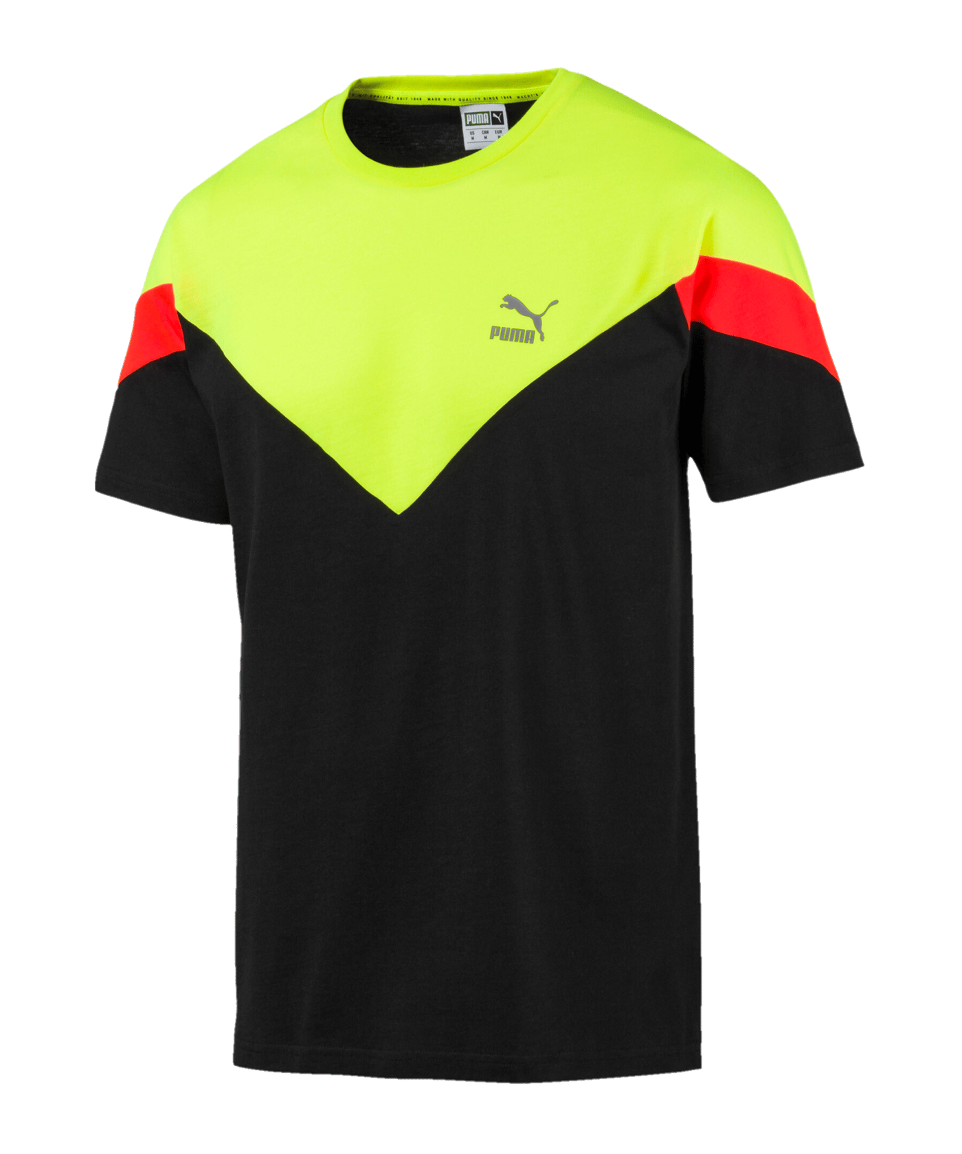 PUMA MCS Tee Slim T-Shirt Schwarz F01 - schwarz
