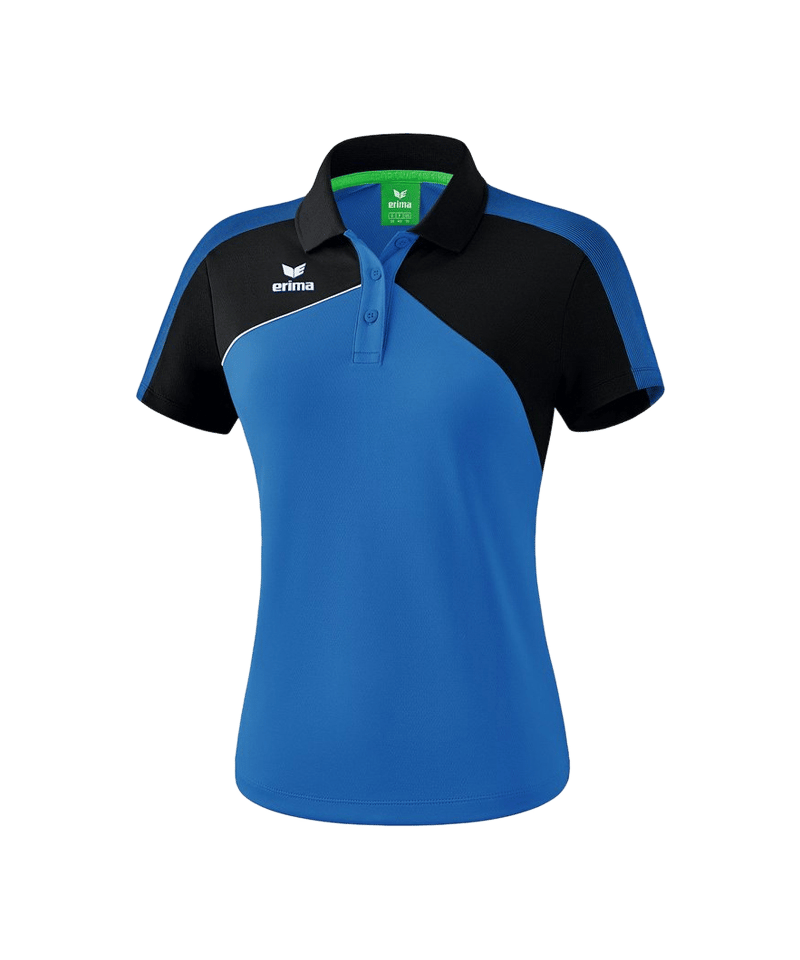 Erima Premium One 2.0 Poloshirt Damen Blau Schwarz - blau