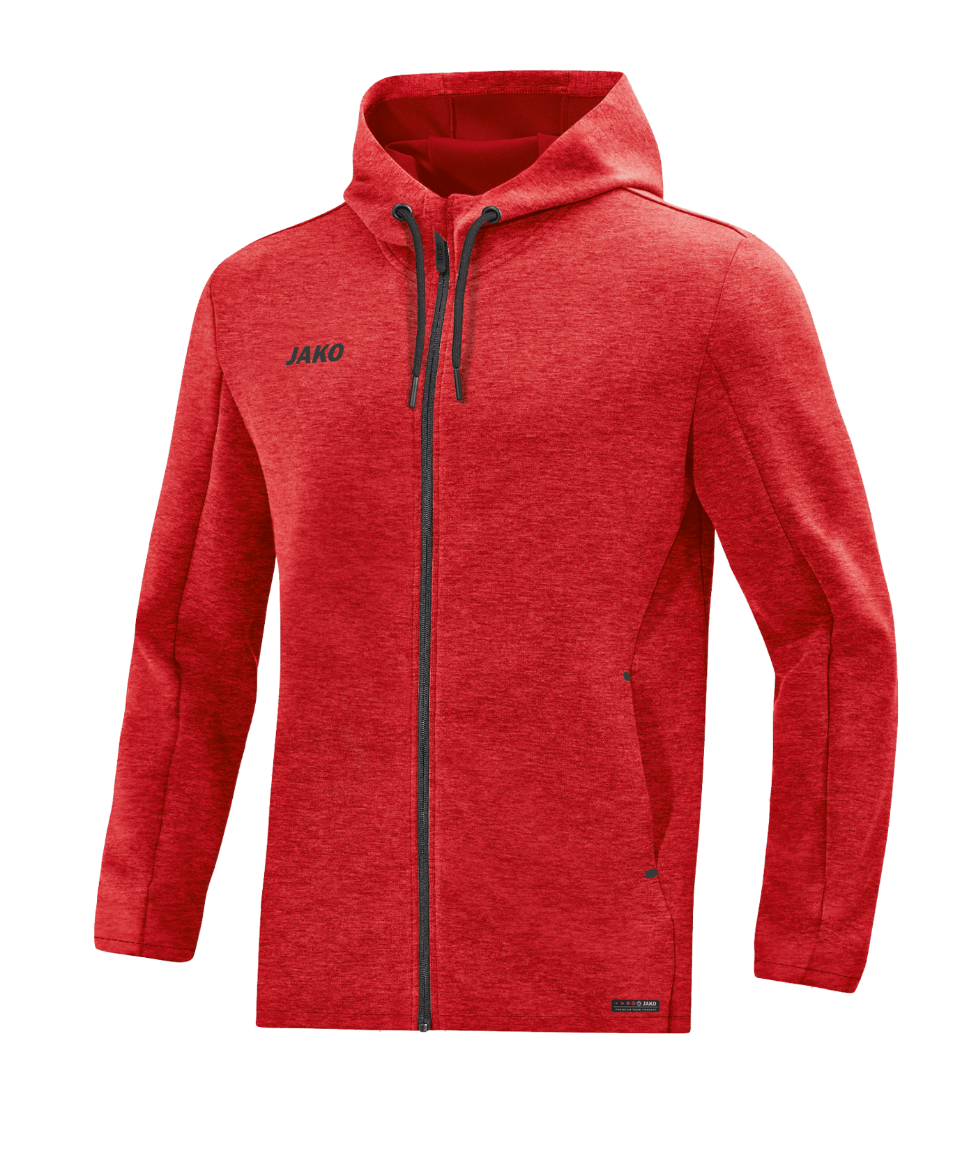 Jako Premium Basic Kapuzenjacke Rot F01 - rot