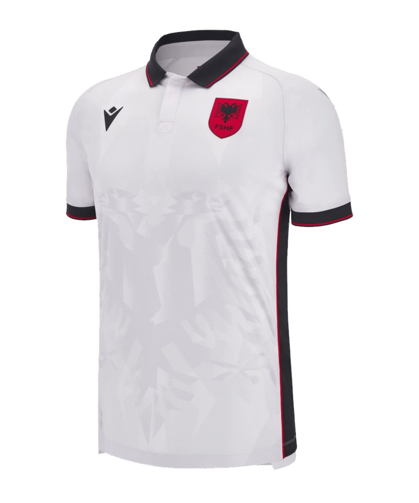 Macron Albanien Away Trikot 2023 Kids Weiss - weiss