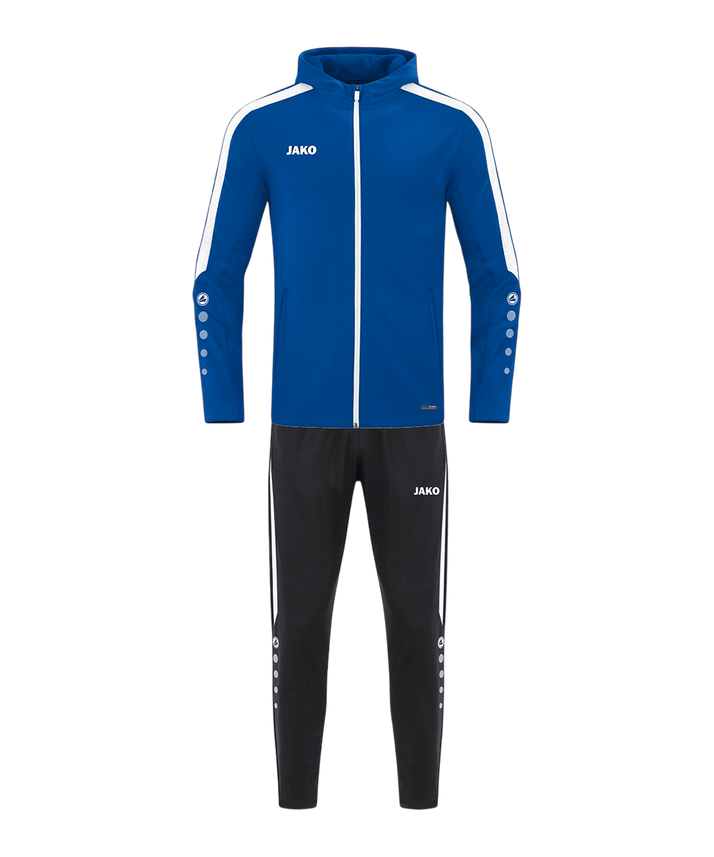 JAKO Polyester Power Kapuze Trainingsanzug Kids Blau F400 - blau