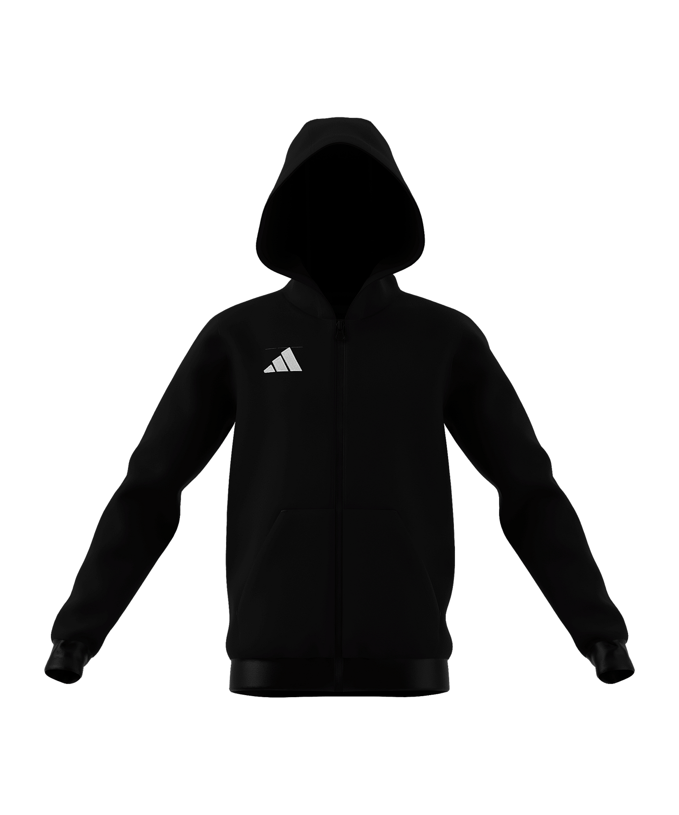 adidas Entrada 26 Kapuzenjacke Kids Schwarz - schwarz