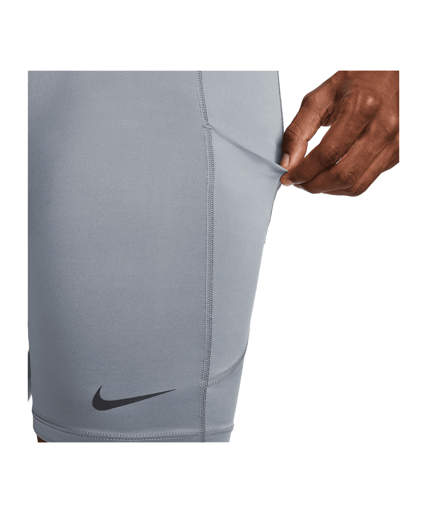 Nike Pro Long Short Grau F084 - grau