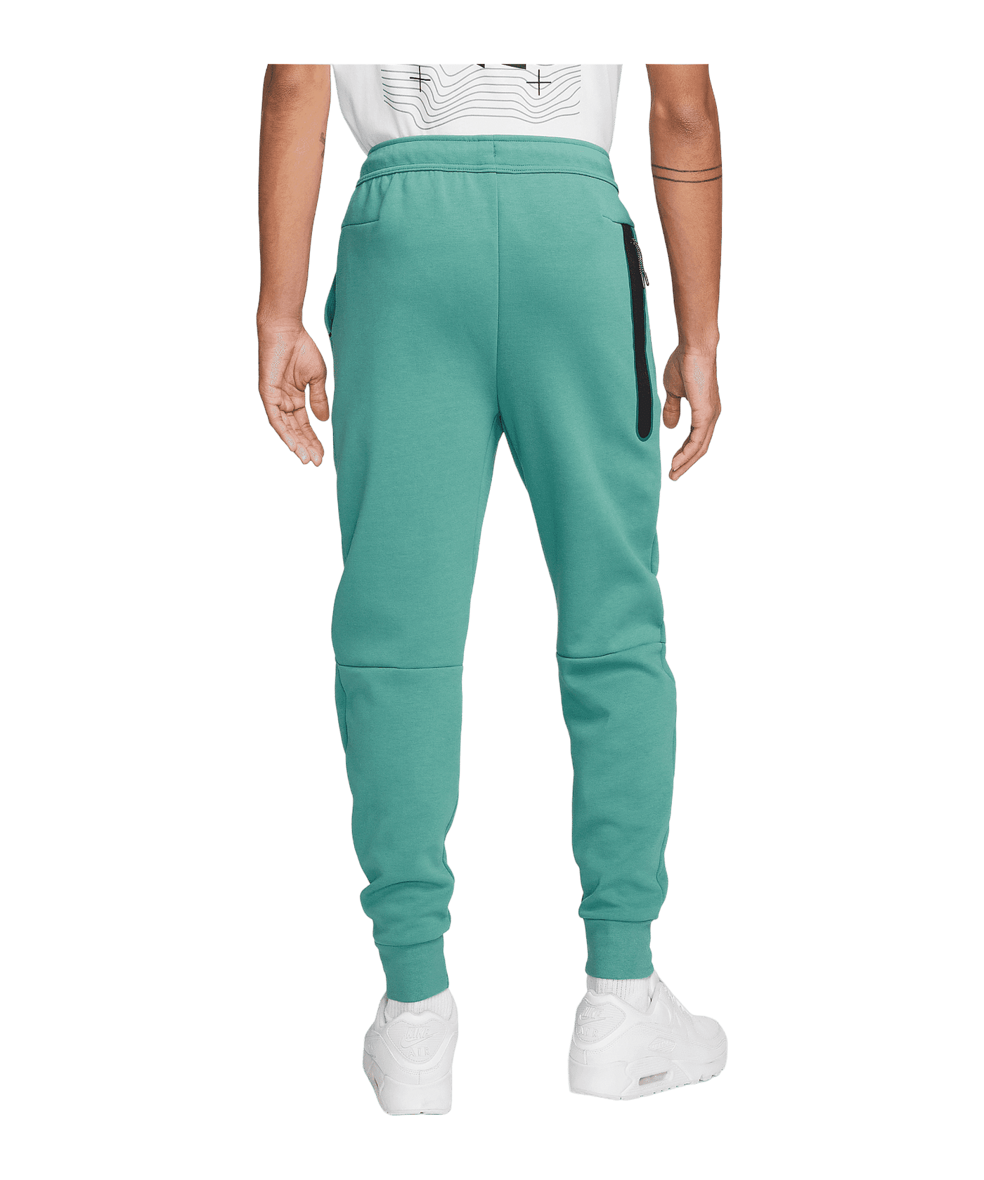 Nike Tech Fleece Jogginghose Grün Schwarz F381 - gruen