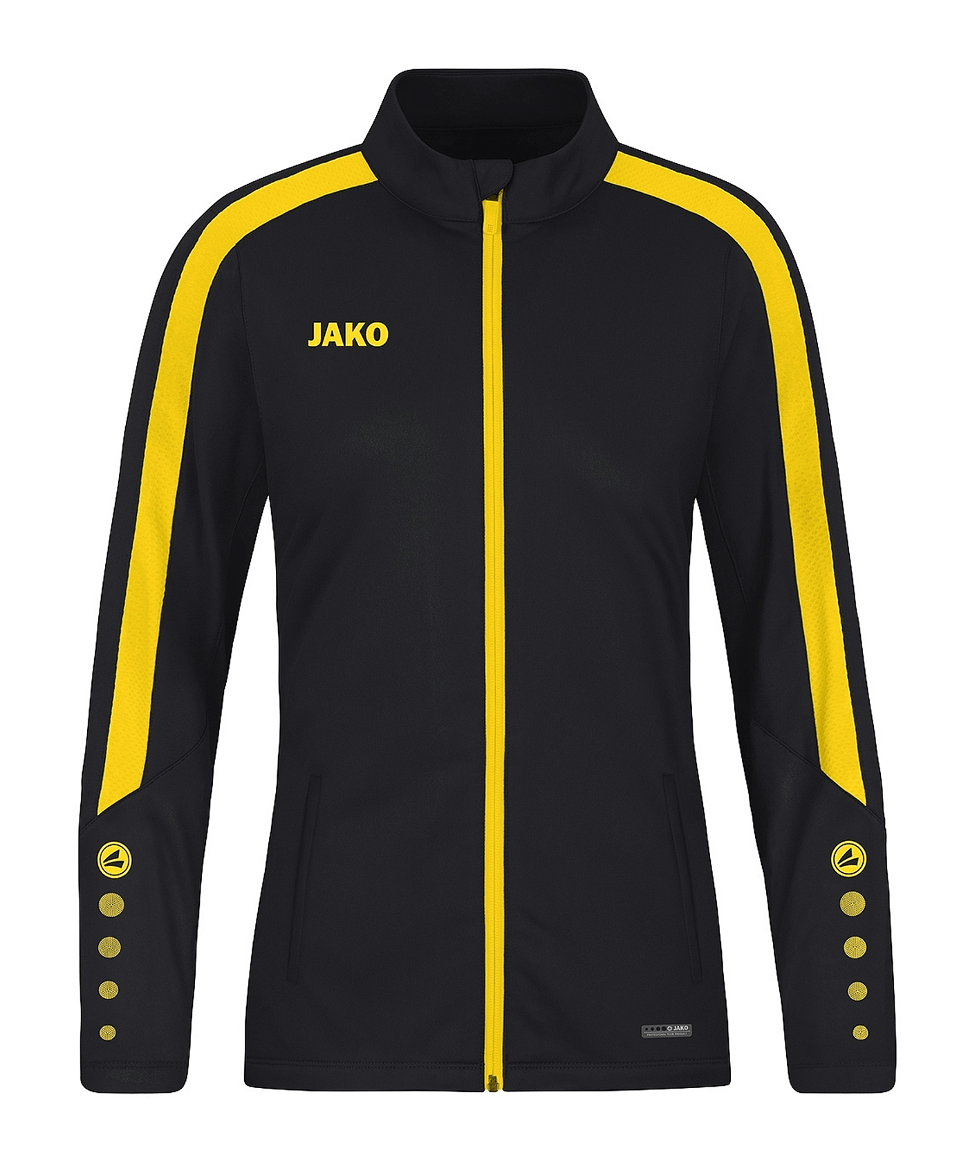 JAKO Power Polyesterjacke Damen Schwarz Gelb F803 - schwarz