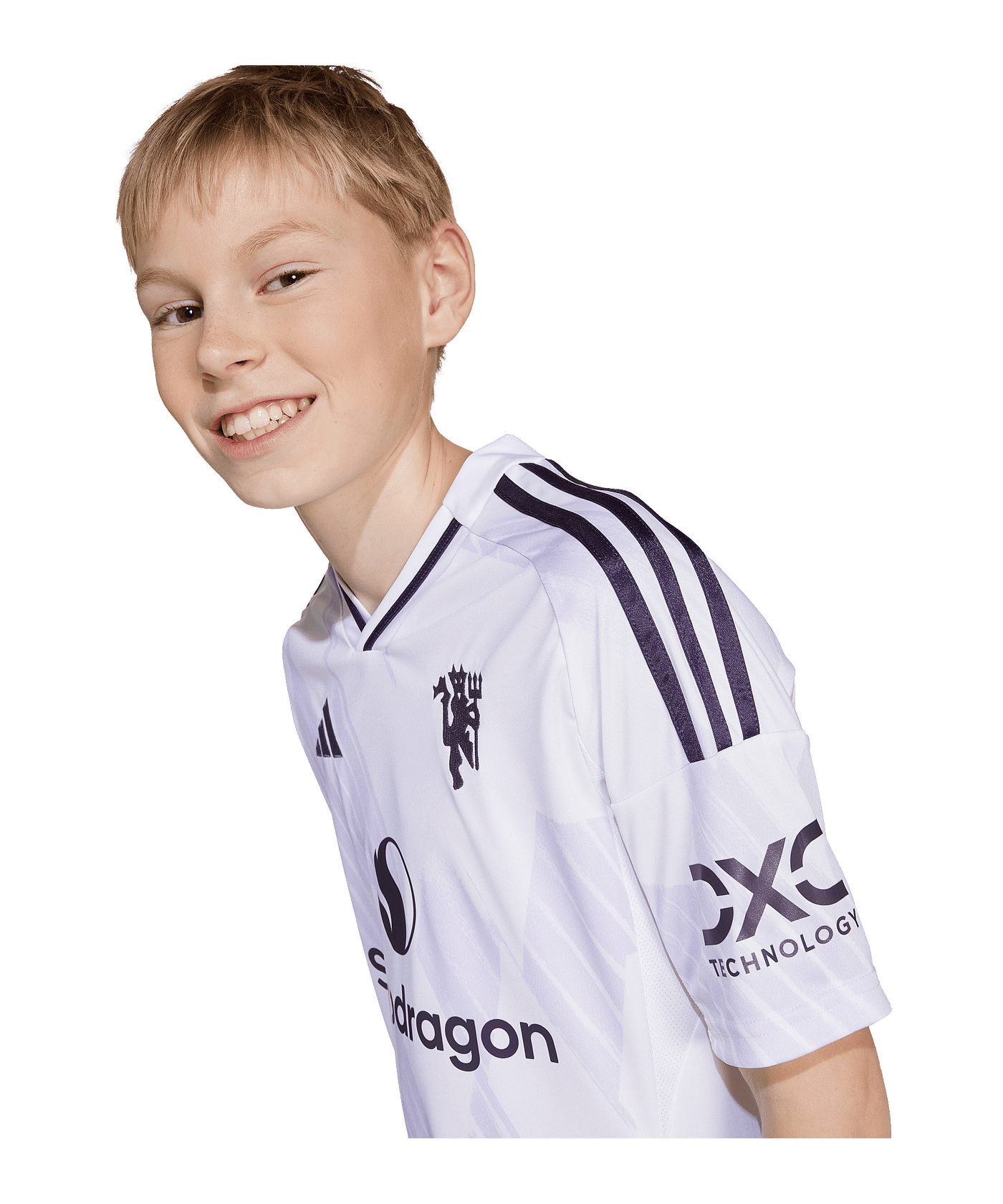 adidas Manchester United Trikot Away 2025/2026 Kids Weiß - weiss