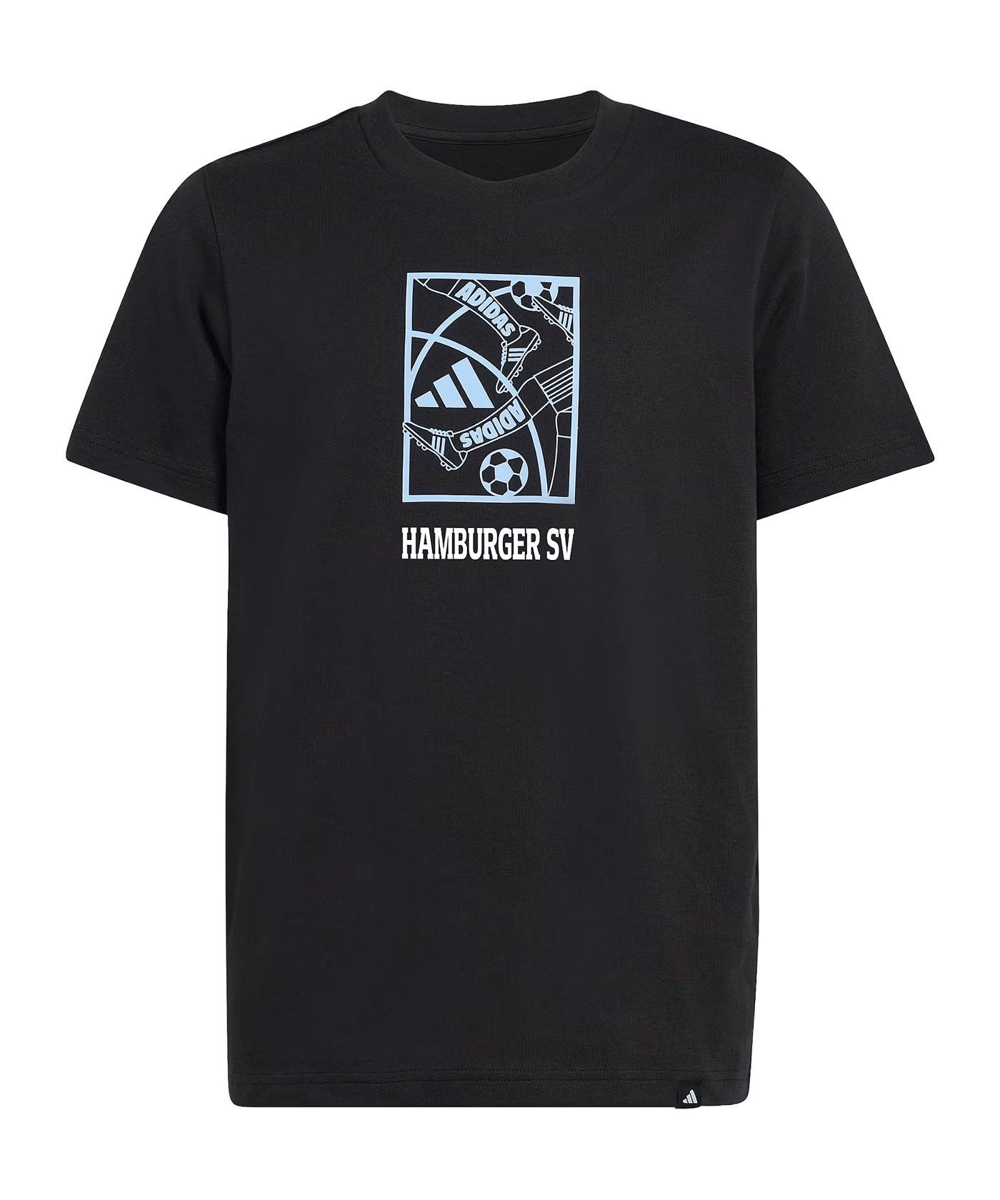 adidas Hamburger SV T-Shirt Kids Schwarz - schwarz