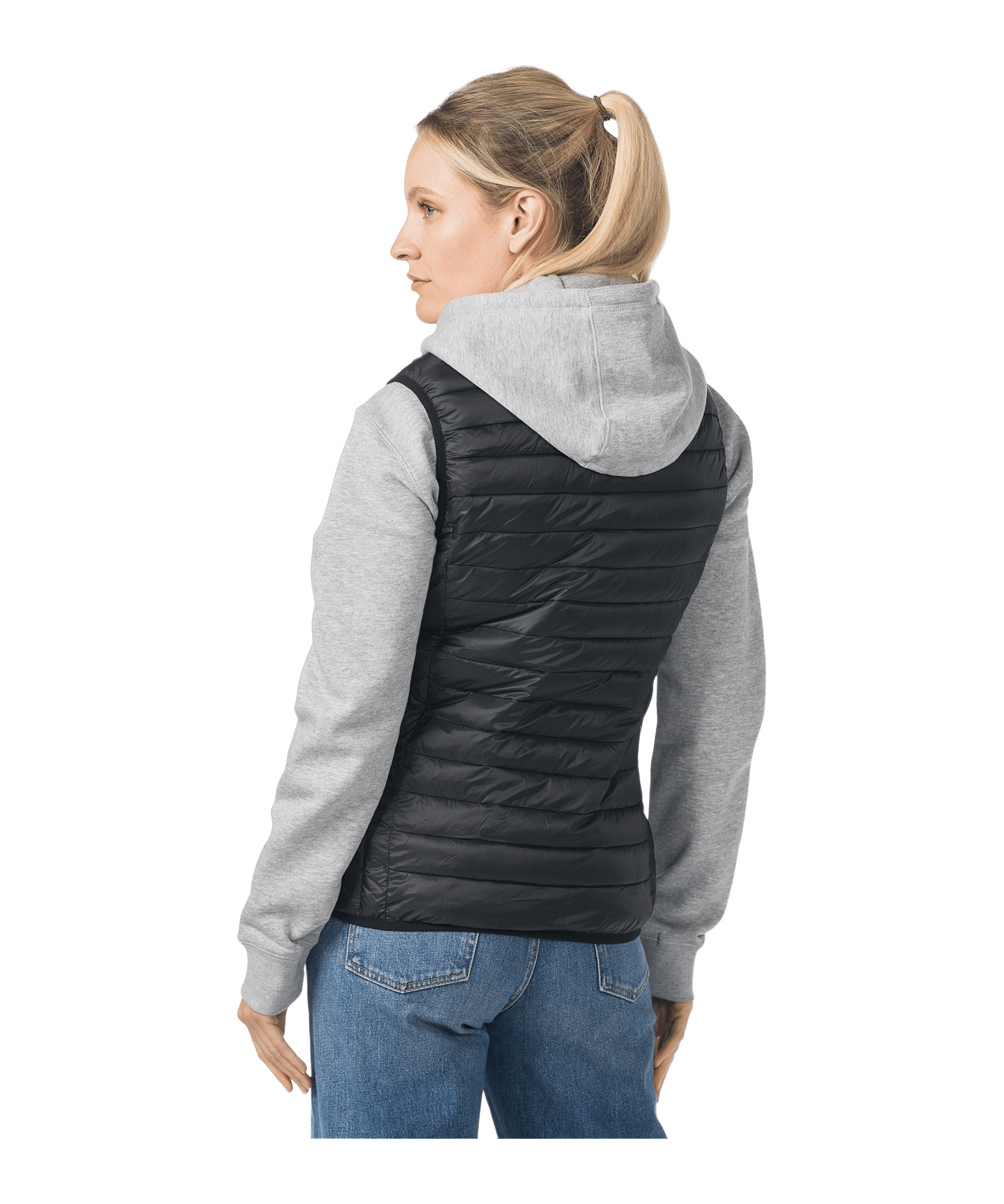 Erima CMPT Puffer Weste Damen Schwarz - schwarz