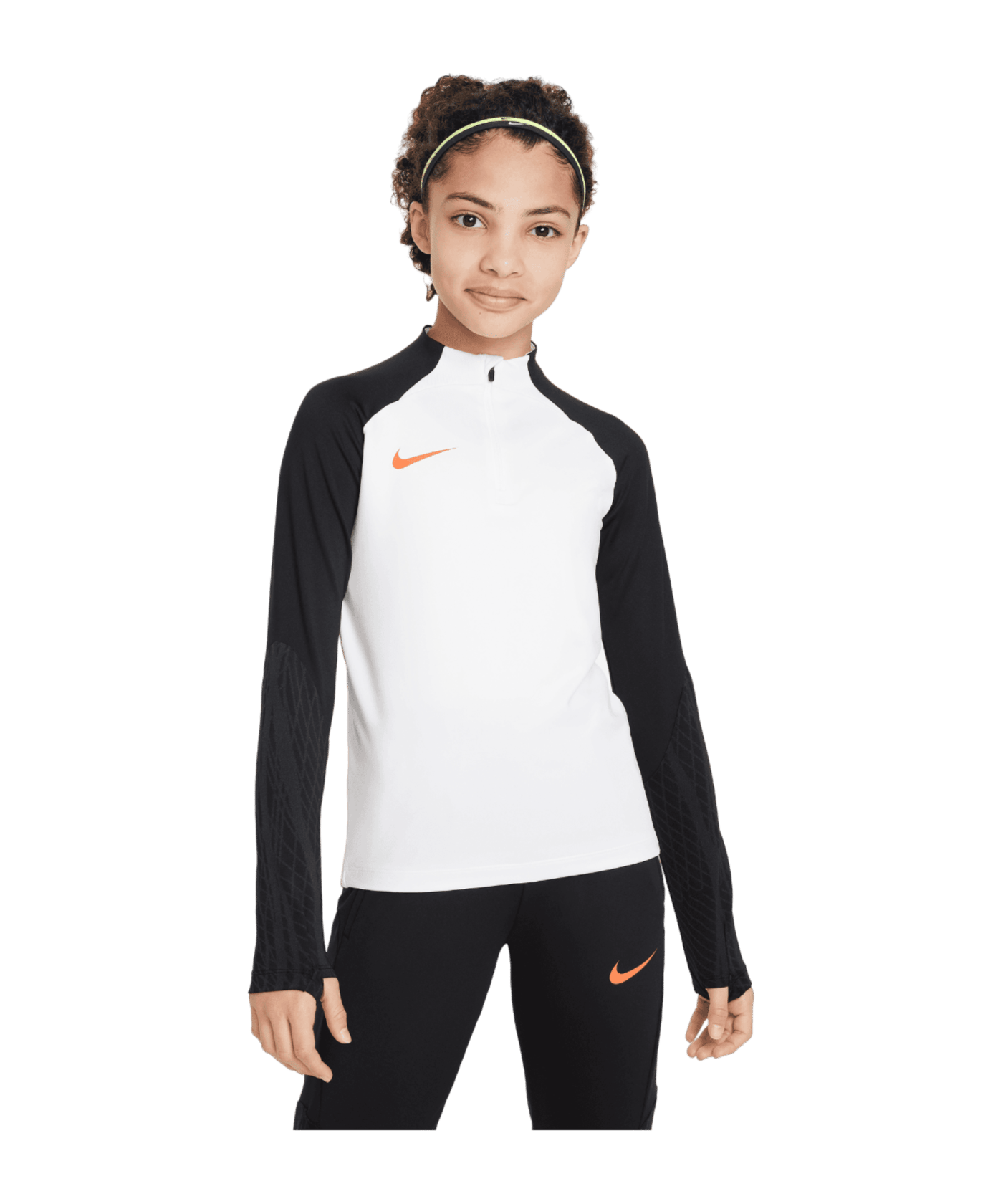 Nike Strike Drill Top Kids Weiss Schwarz Rot F101 - weiss