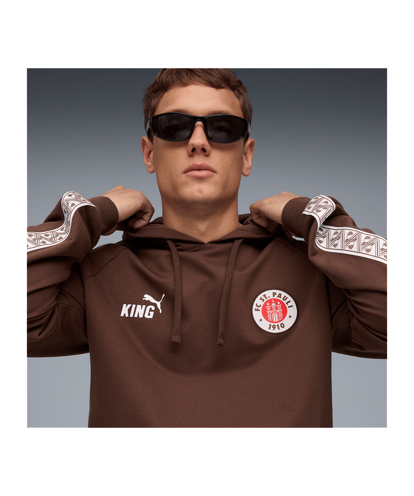 PUMA FC St. Pauli King Hoody Braun F01 - braun