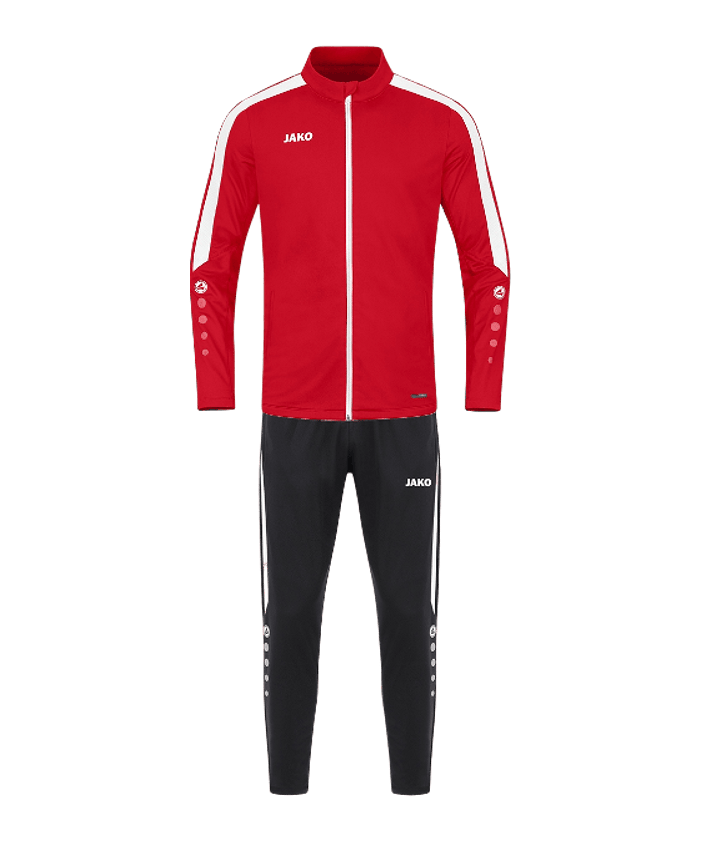 JAKO Polyester Power Trainingsanzug Rot F100 - rot