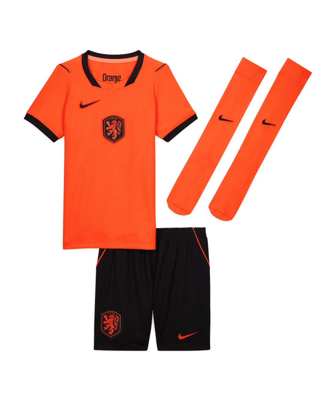 Nike KNVB Niederlande Minikit Trikot Set Home WM 2026 Kids Orange F809 - orange