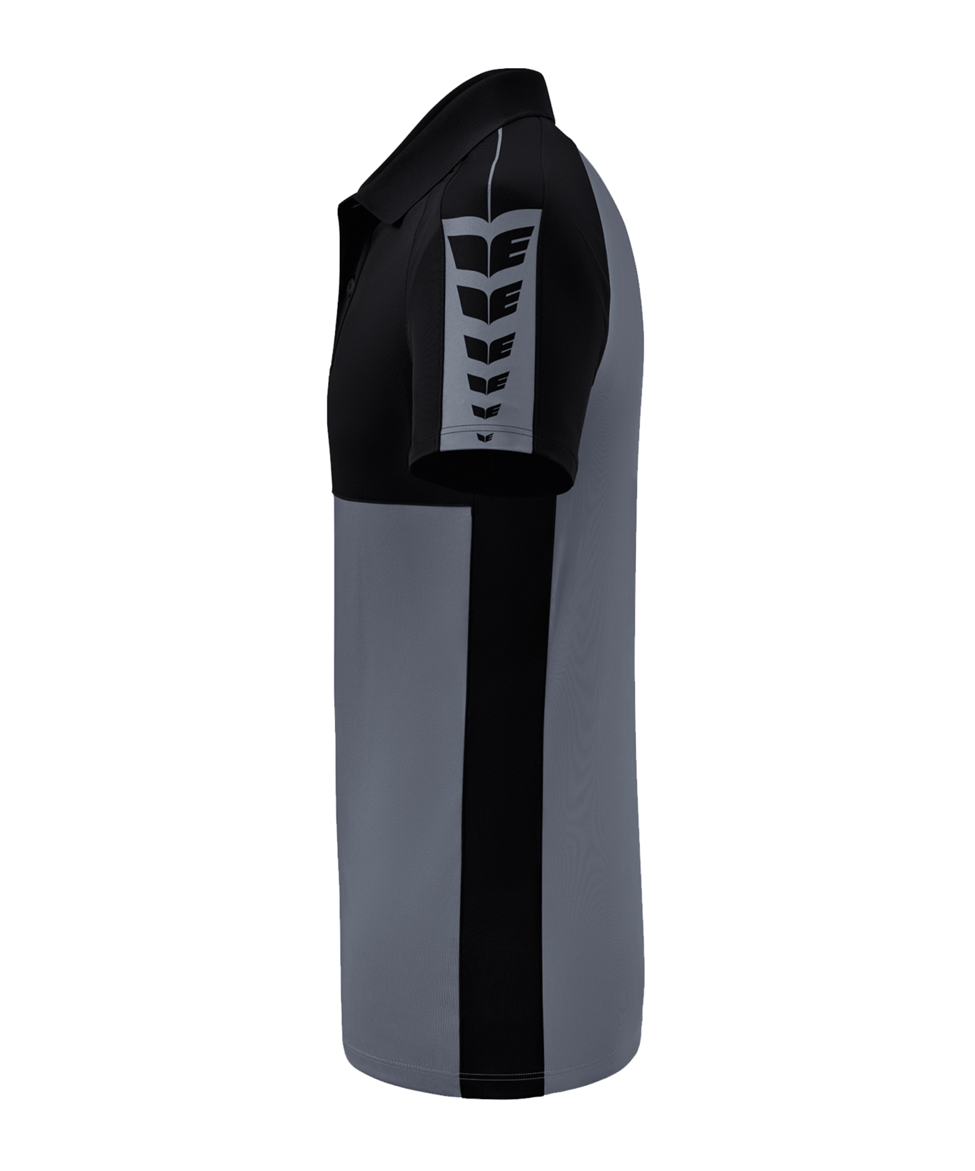 Erima SIX WINGS Poloshirt Grau Schwarz - grau