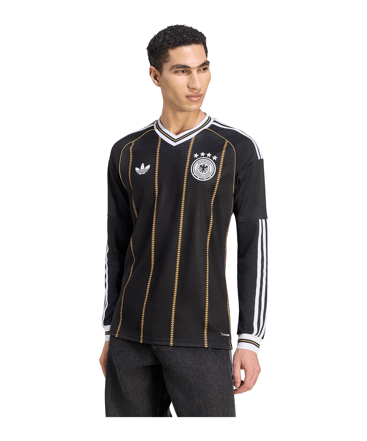 adidas DFB Deutschland Trikot Langarm 3rd 2026 Schwarz - schwarz