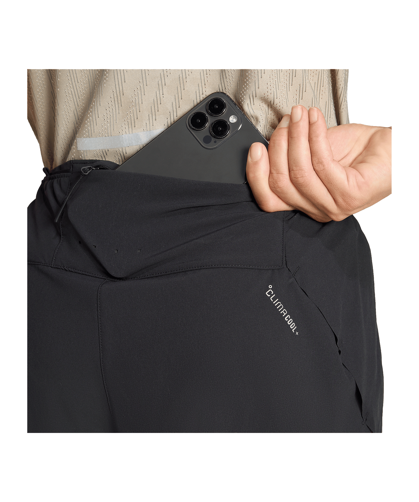 adidas Adi365 Climacool+ Laufshort Damen Schwarz - schwarz