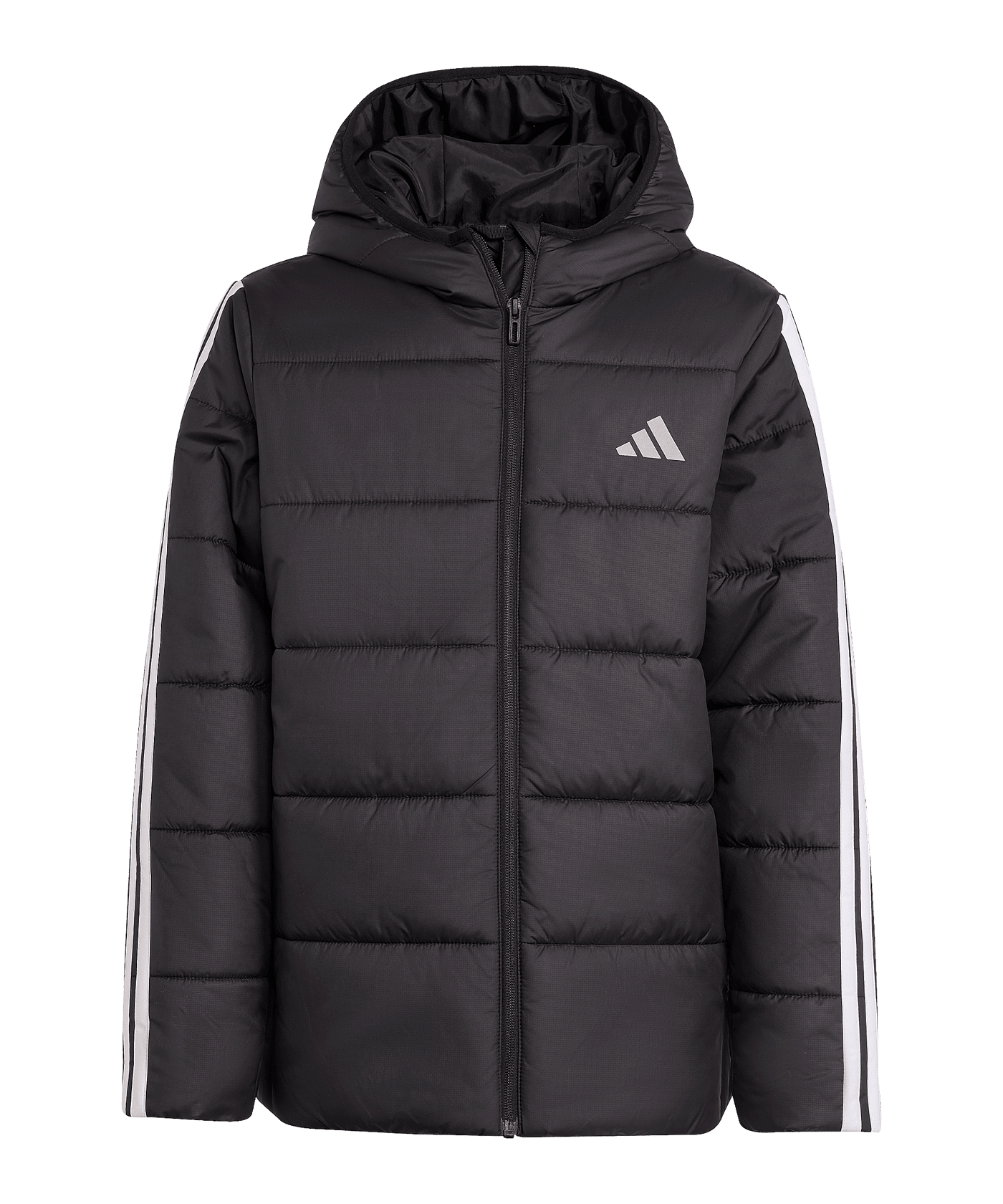 adidas Essentials 3 Stripes Padded Winterjacke Schwarz - schwarz