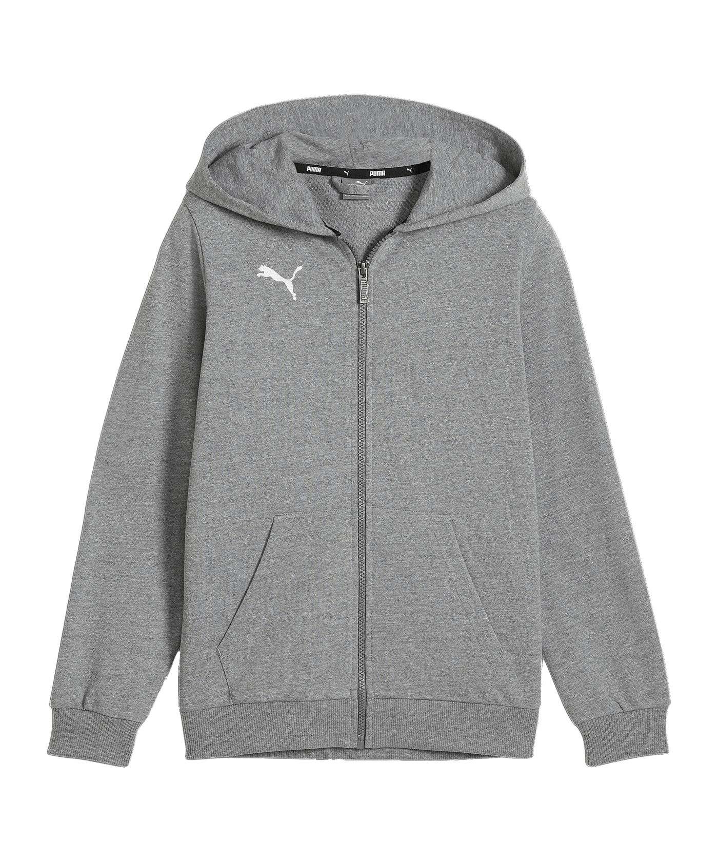PUMA teamGOAL Casuals Kapuzenjacke Kids Grau F33 - grau