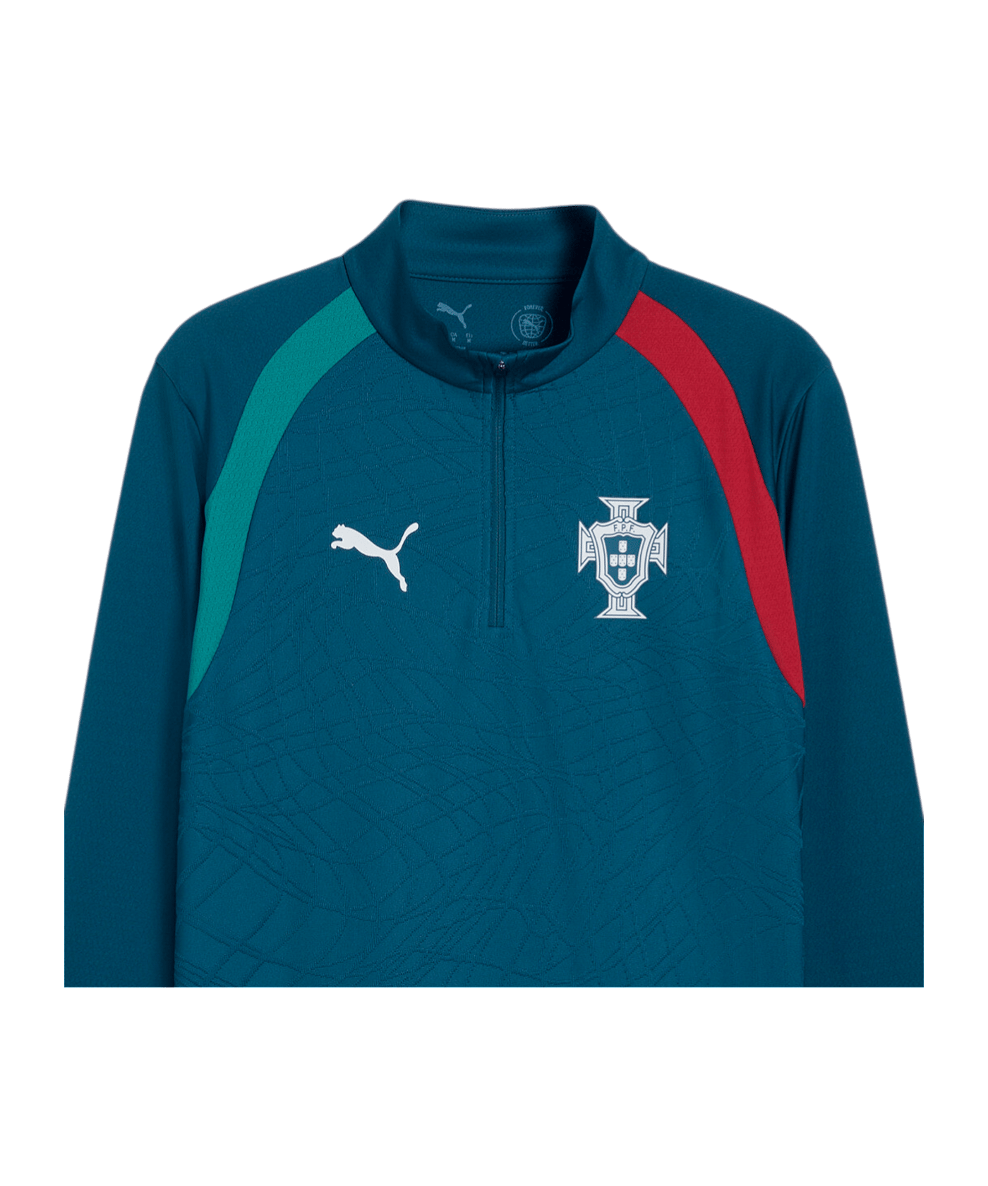 PUMA FPF Portugal Training 1/4 Zip Top Blau F15 - blau
