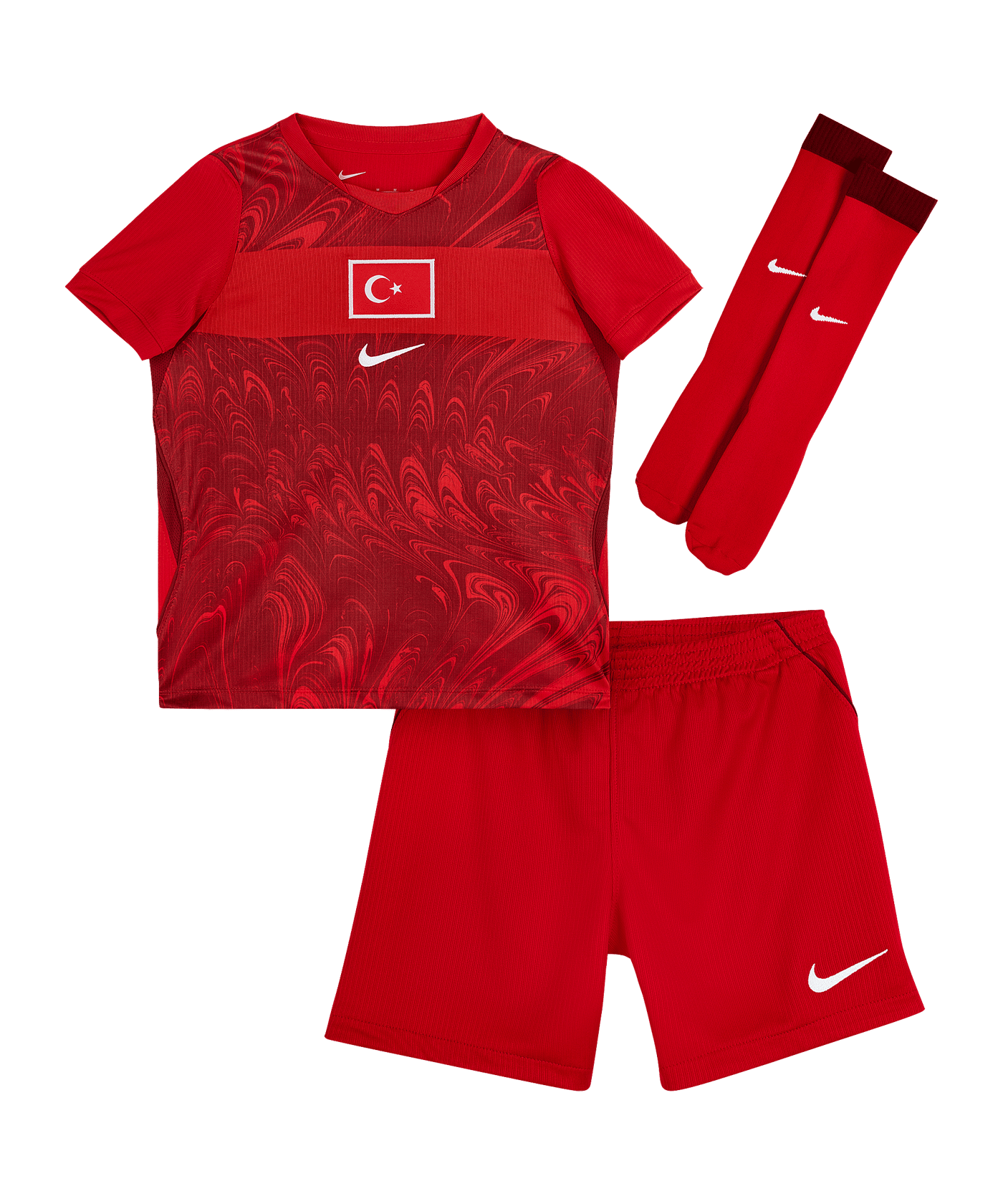 Nike TFF Türkei Minikit Trikot Set Home WM 2026 Kids Rot F614 - rot