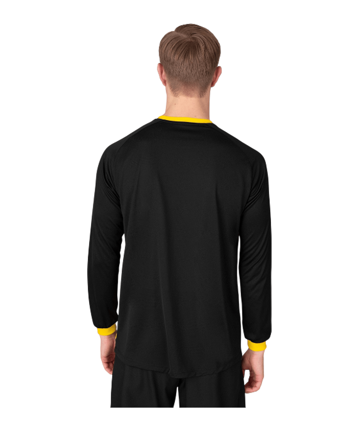 JAKO Inter Trikot Langarm Schwarz Gelb F803 - schwarz