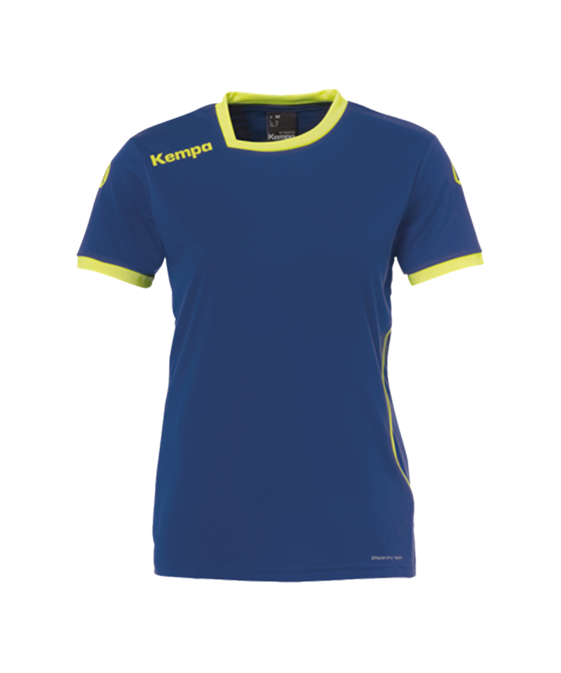 Kempa Curve Trikot T-Shirt Damen Blau Gelb F09 - blau