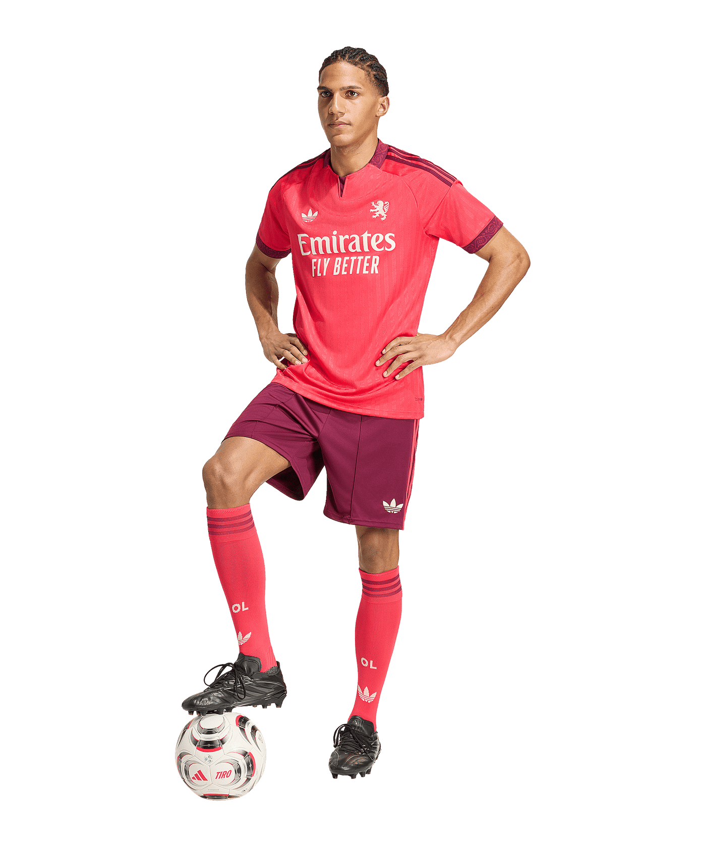 adidas Olympique Lyon Trikot Away 2026/2027 Rot - rot