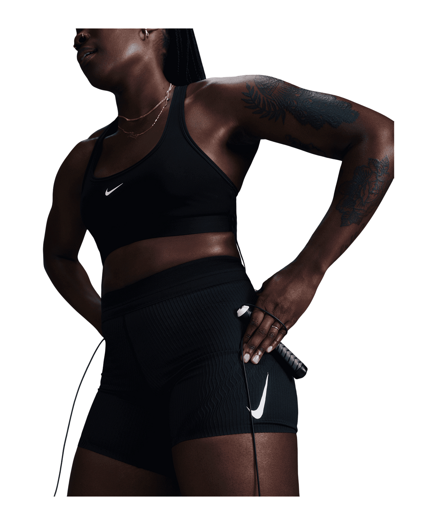 Nike AeroSwift 3in Laufshort Damen Schwarz F010 - schwarz