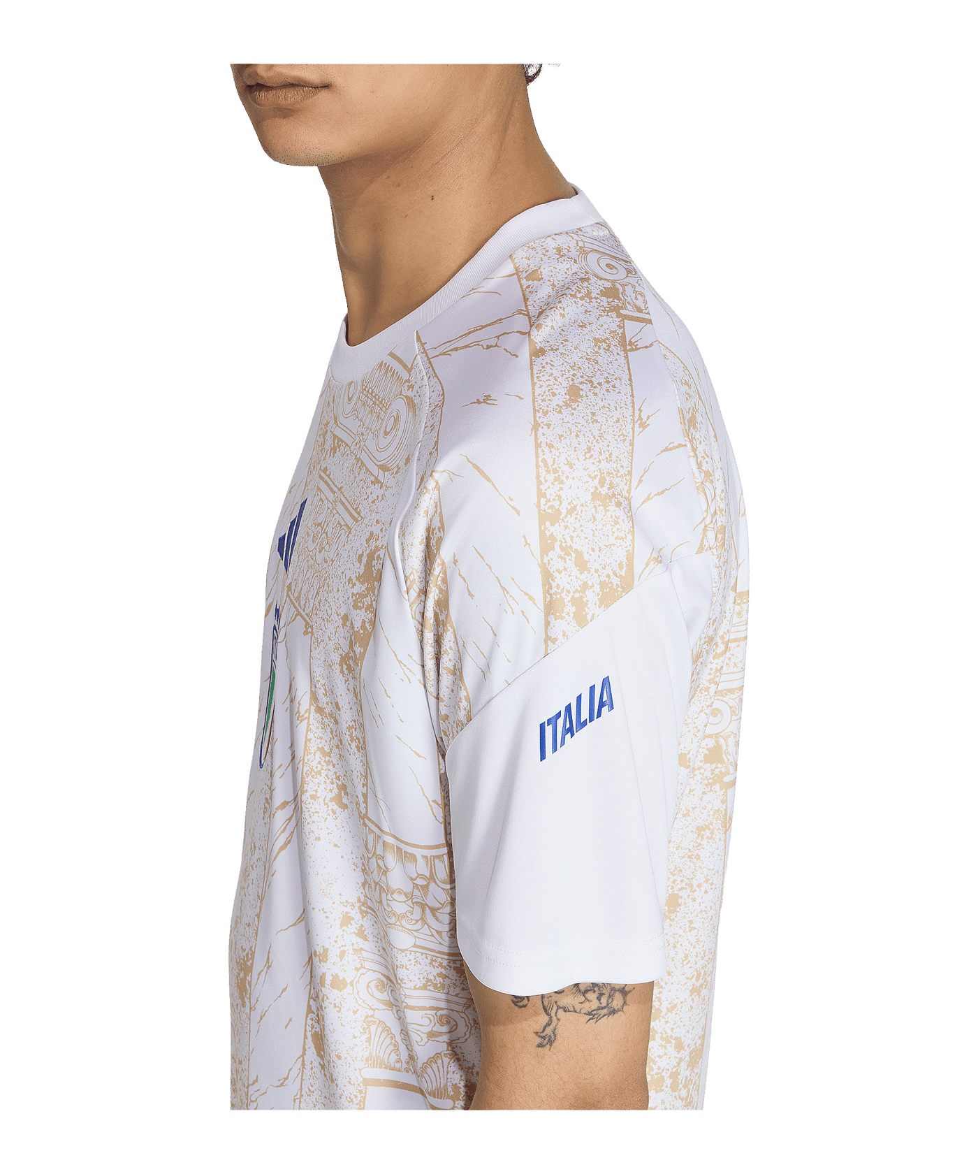 adidas FIGC Italien PRE T-Shirt Weiß - weiss