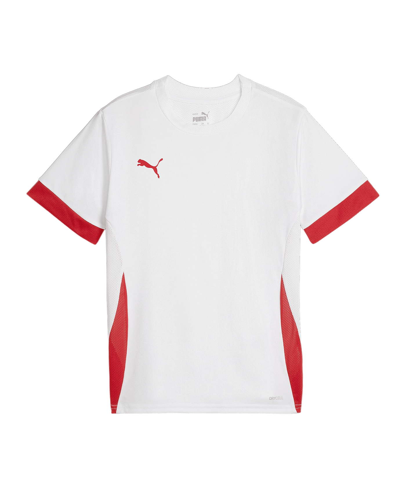 PUMA teamGOAL Matchday Trikot Kids Weiss Rot F11 - weiss