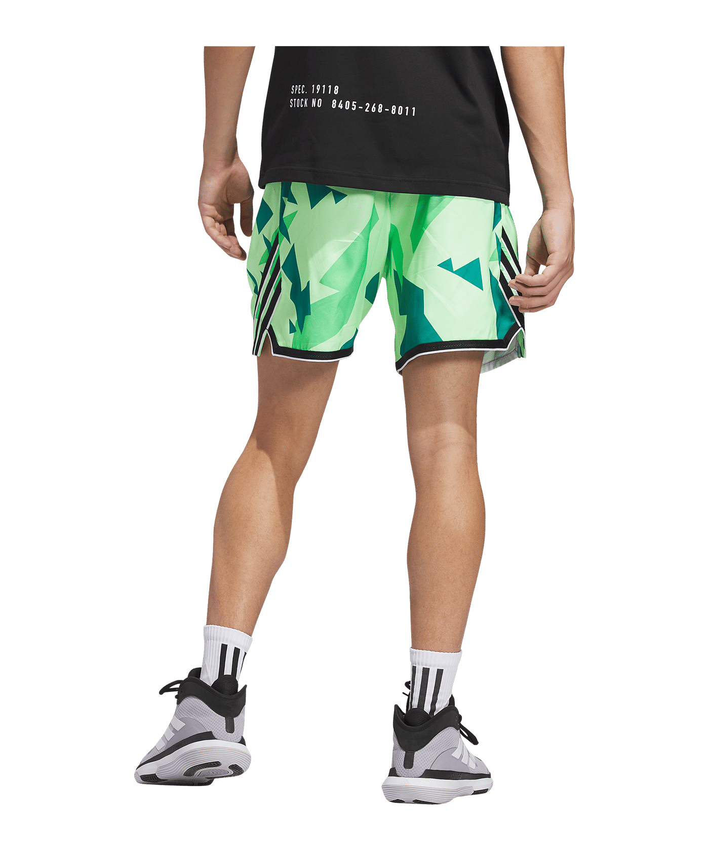 adidas Crazylite AOP 2 Short Grau - gruen