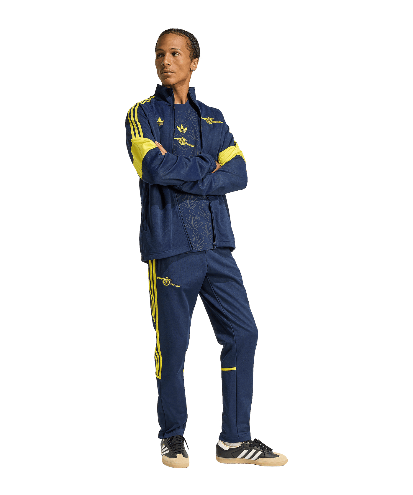 adidas FC Arsenal London Lfstlr Track Jacke Blau - blau