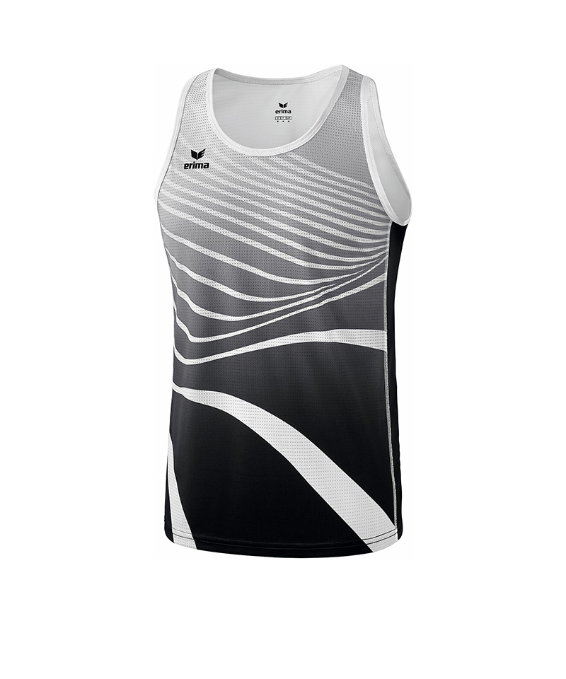 Erima Singlet Running Kids Schwarz Weiss - schwarz