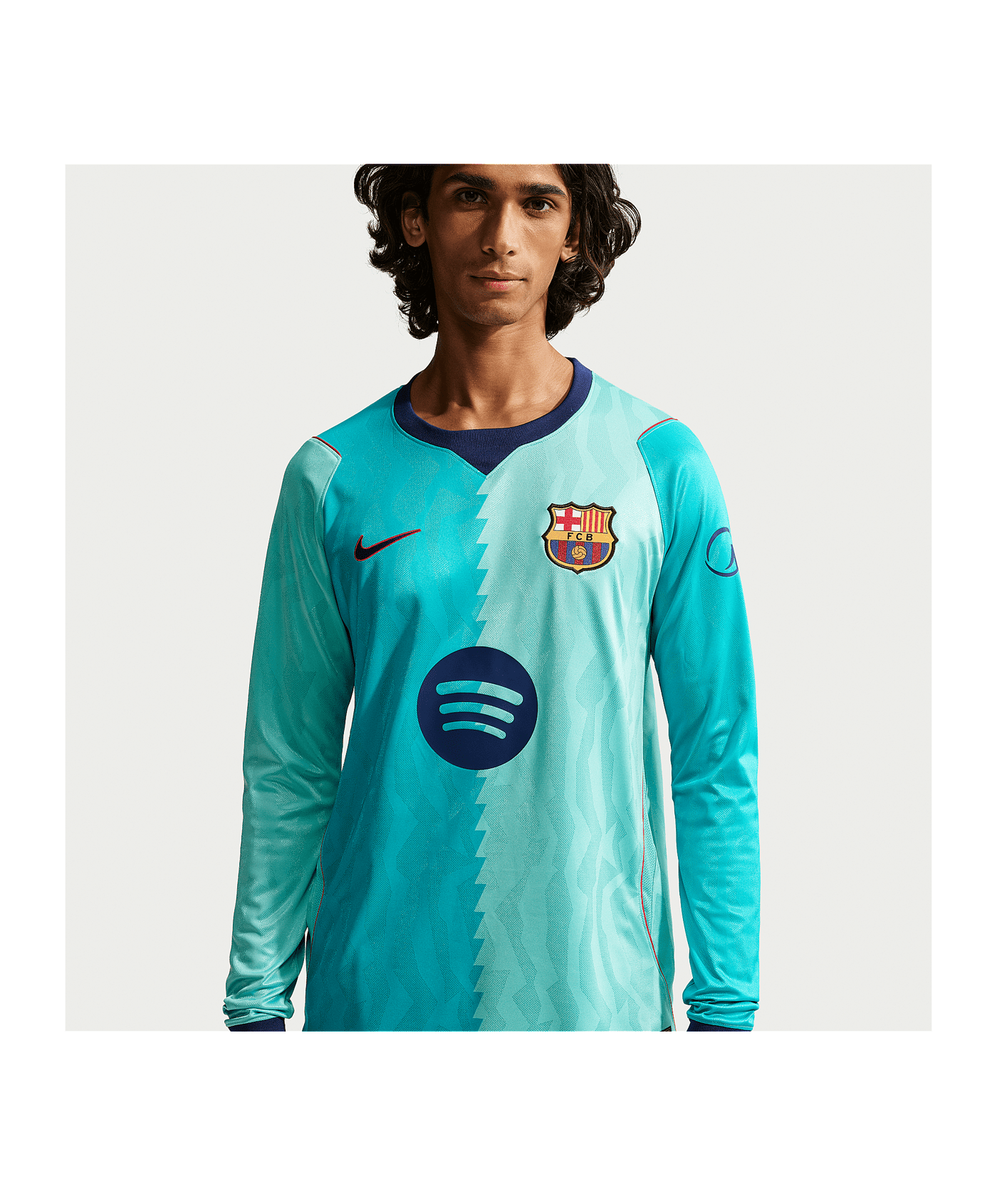 Nike FC Barcelona Trikot Langarm 3rd 2026/2027 Grün F341 - gruen