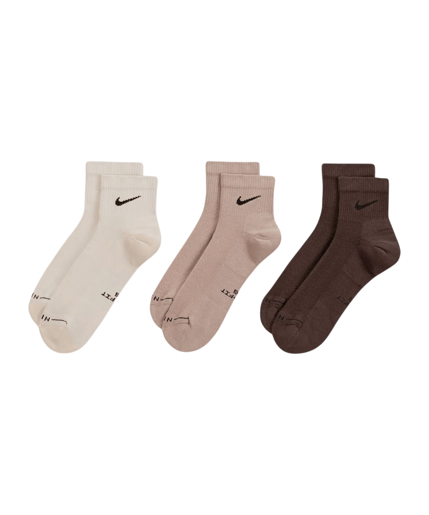 Nike Everyday Elevated Ankle 3er Pack Socken Mehrfarbig - mehrfarbig