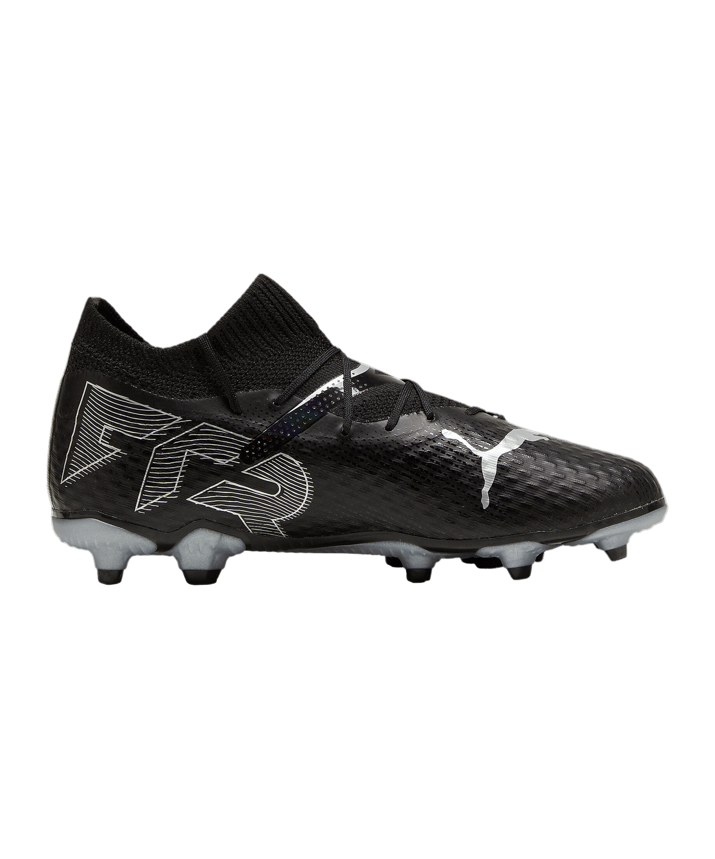 PUMA FUTURE 7 Pro FG/AG Eclipse Jr Kids Schwarz Silber F02 - schwarz