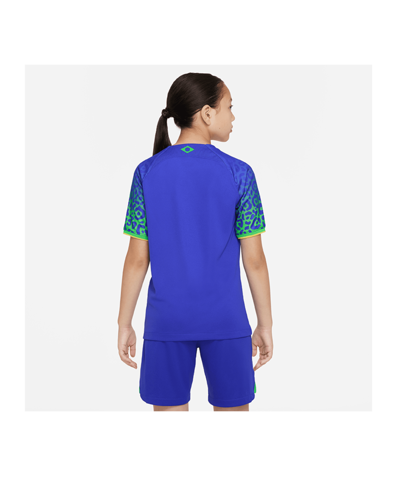 Nike Brasilien Trikot Away WM 2022 Kids Blau F433 - blau